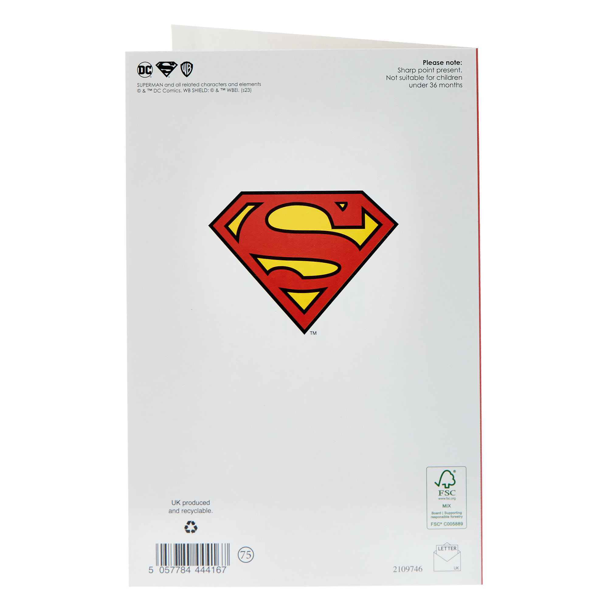 Dad Superman Father's Day Card With Badge