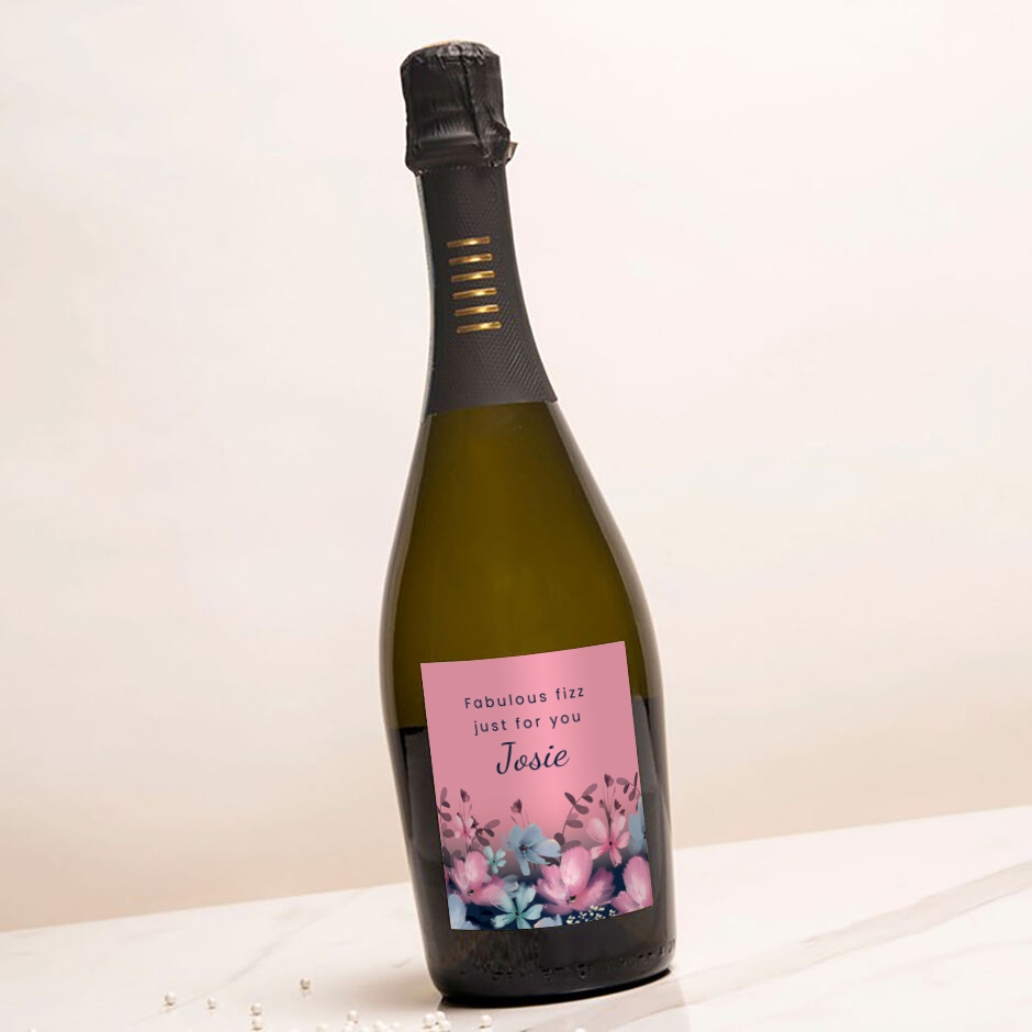 Personalised Prosecco - Floral Fabulous Fizz