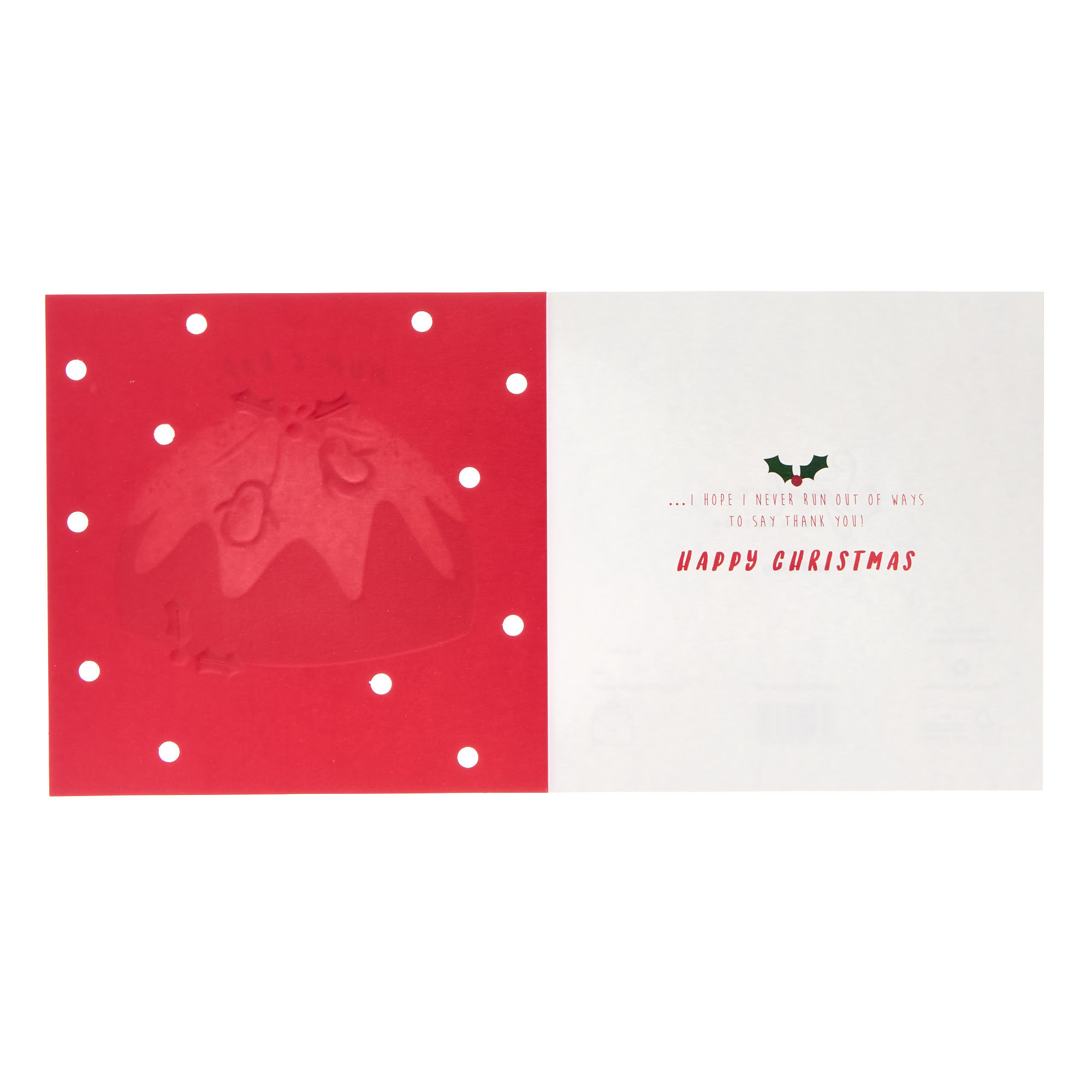 Mum & Dad Penguins & Pudding Christmas Card