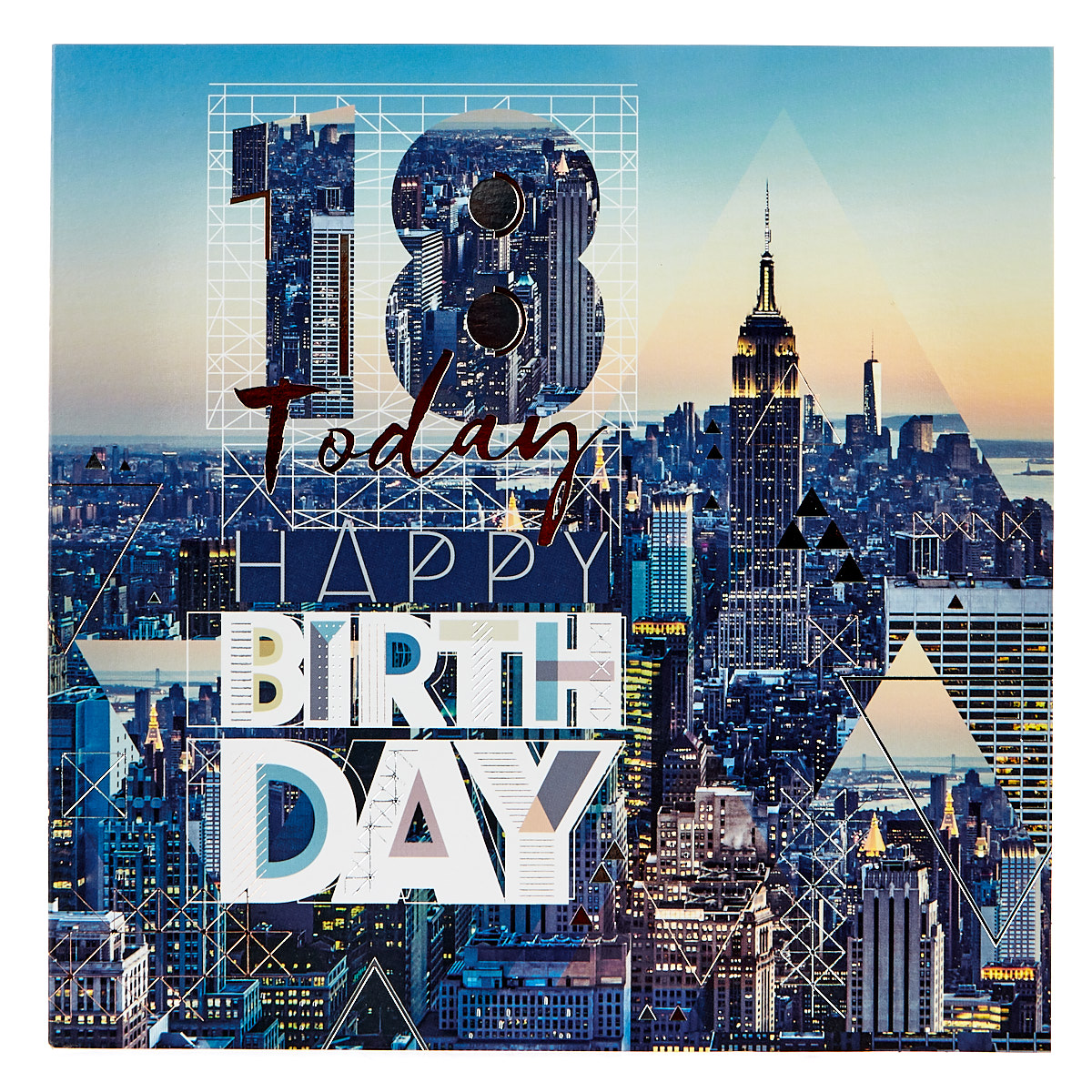 Buy Platinum Collection 18th Birthday Card New York