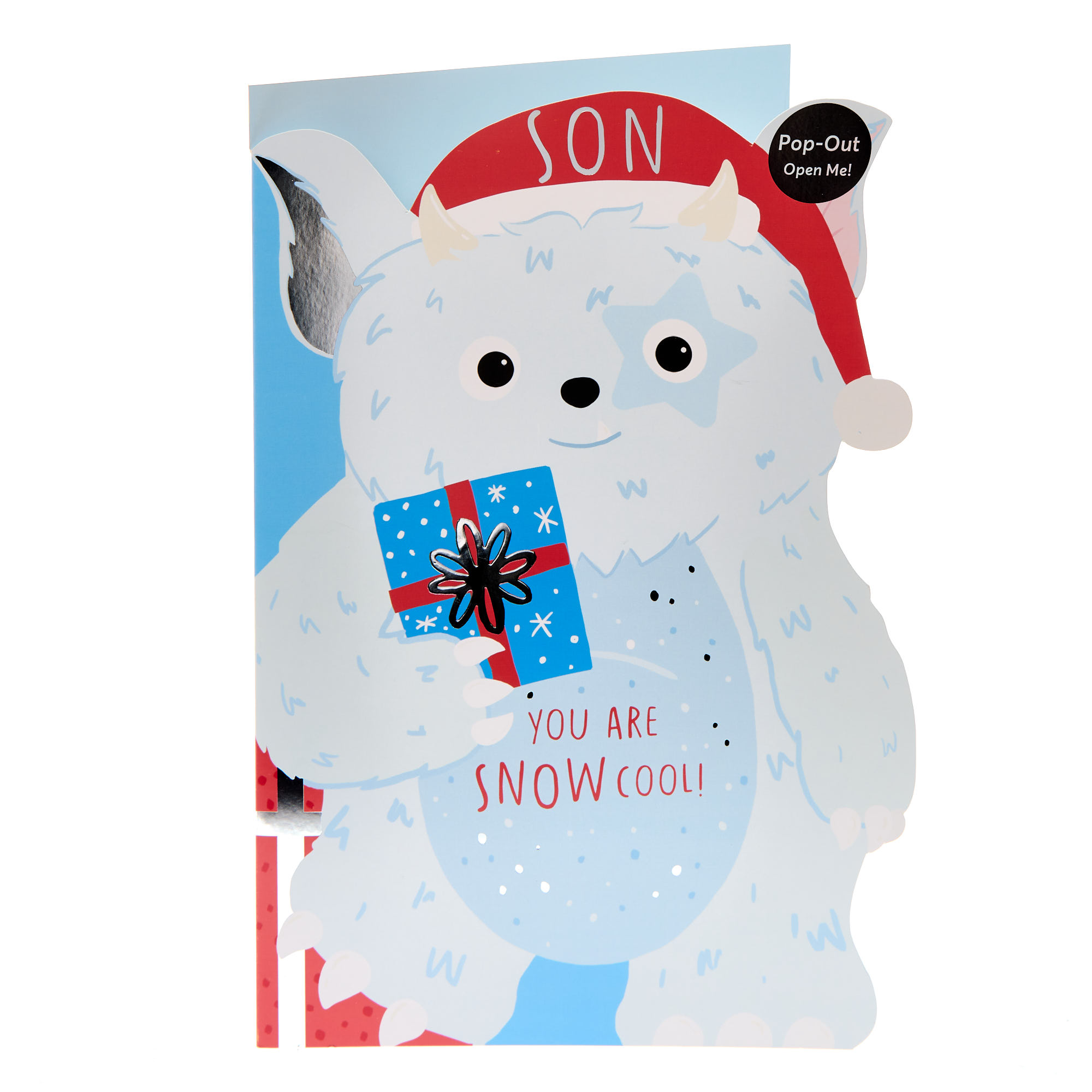 Son Snow Cool Giant Pop-Up Christmas Card