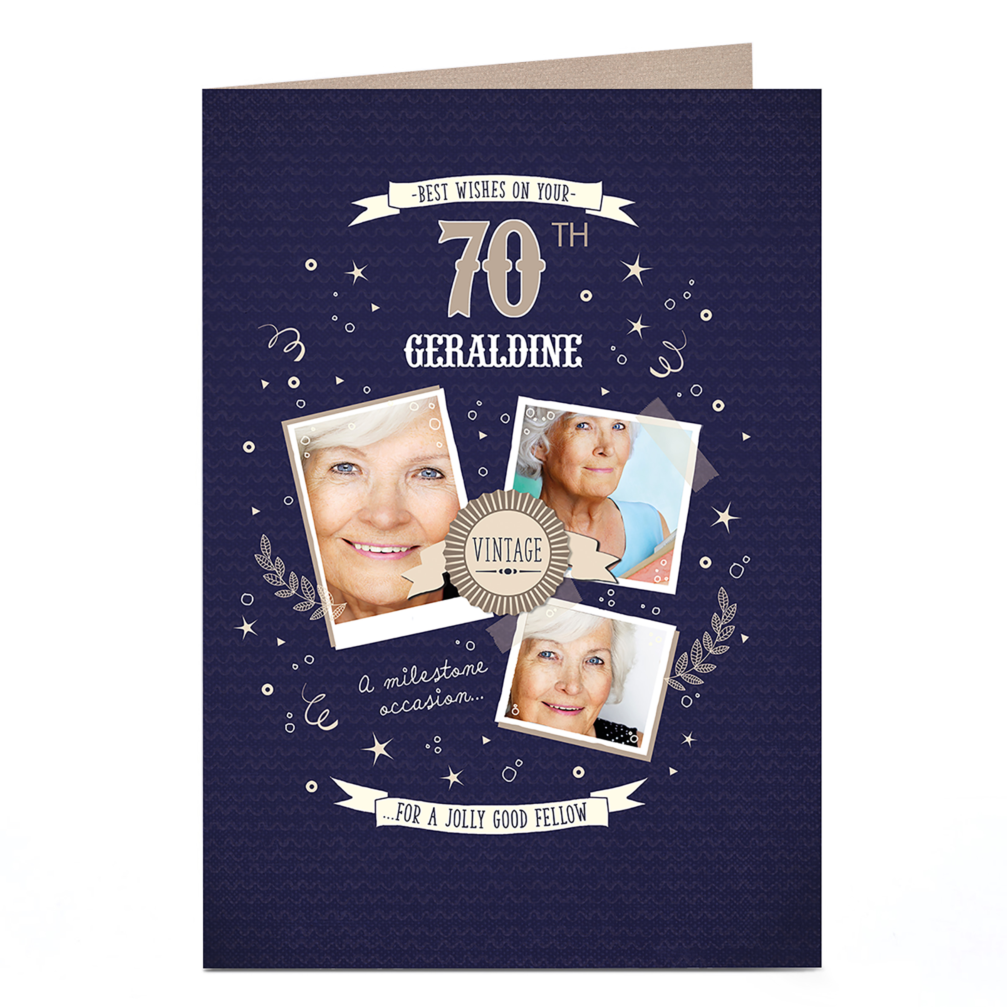 buy-photo-birthday-card-vintage-blue-gold-editable-age-for-gbp-1-79-card-factory-uk