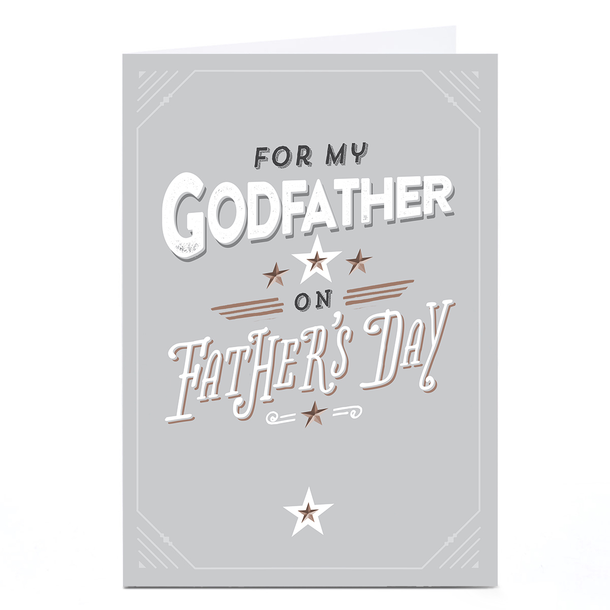 Personalised Father's Day Card - Stars on Father's Day, Godfather