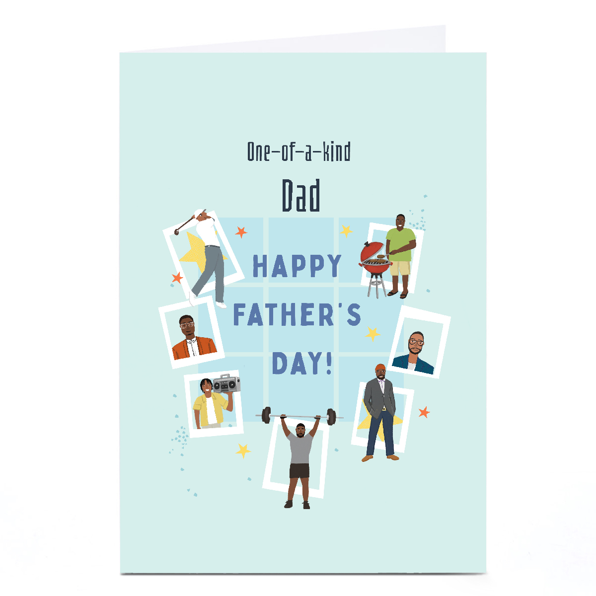 Personalised Father's Day Card - One of a Kind Dad