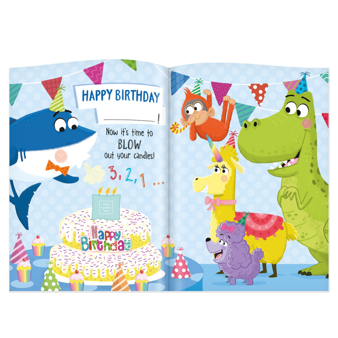 Birthday Boy Shark Activity Book & Stickers 