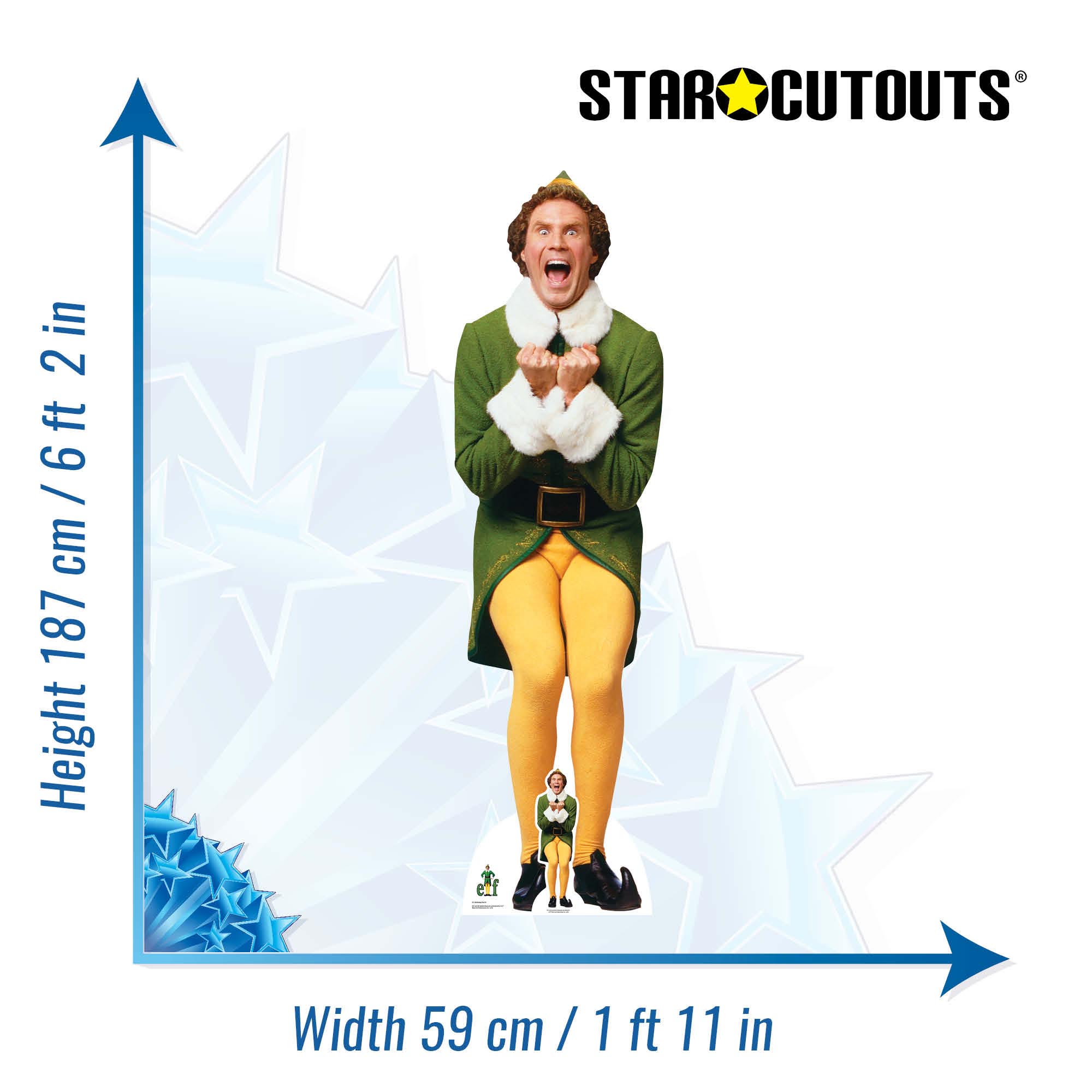 Buddy The Elf Christmas Icon Cardboard Cutout 