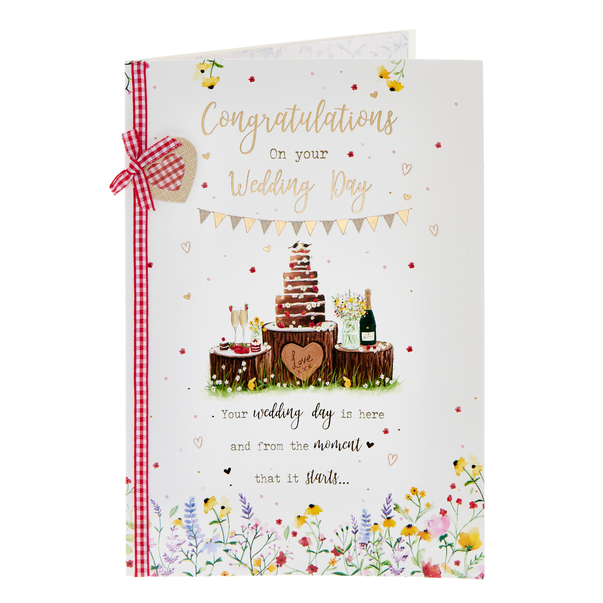 Woodland Bunting Wedding Card