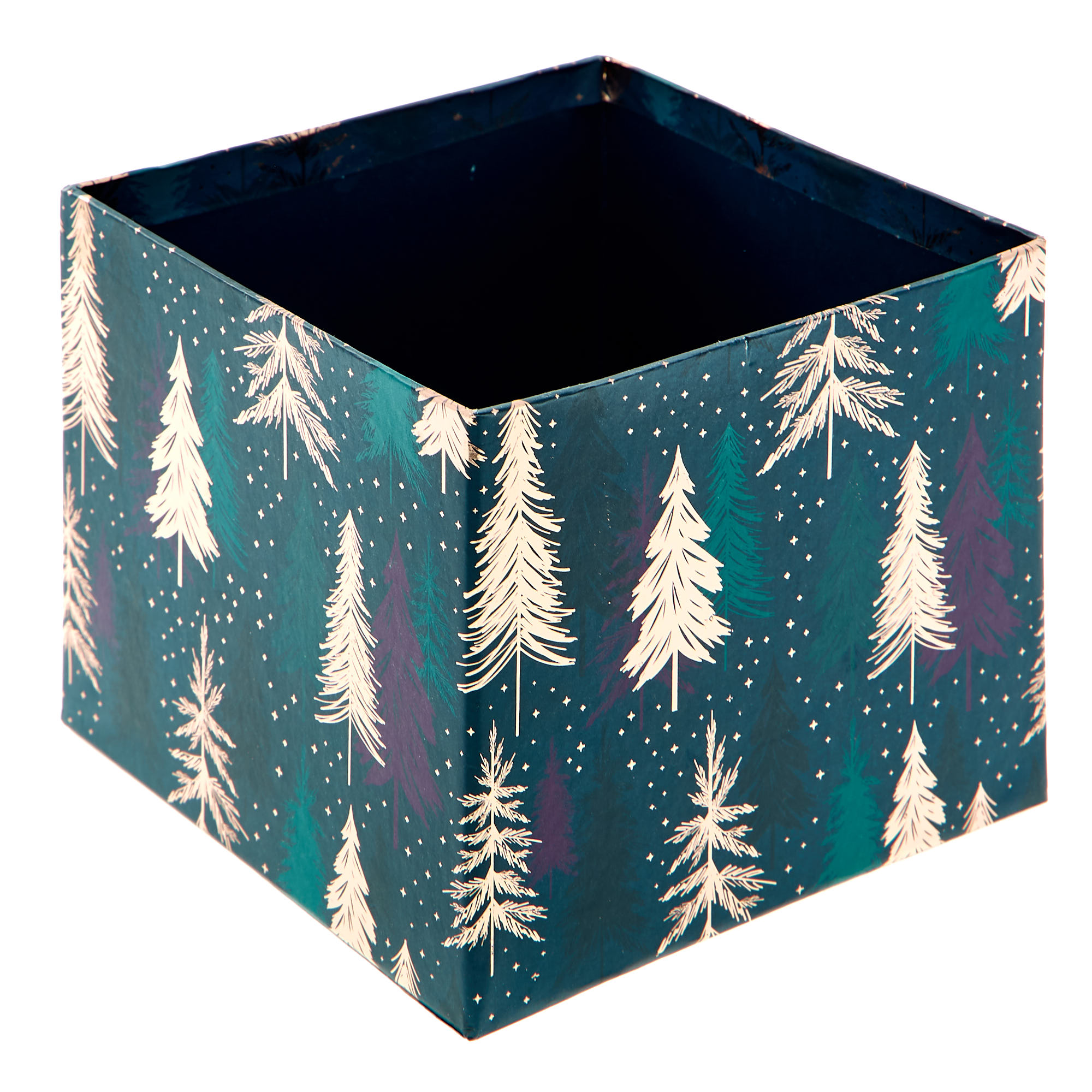 Green Trees Christmas Gift Boxes - Set of 4