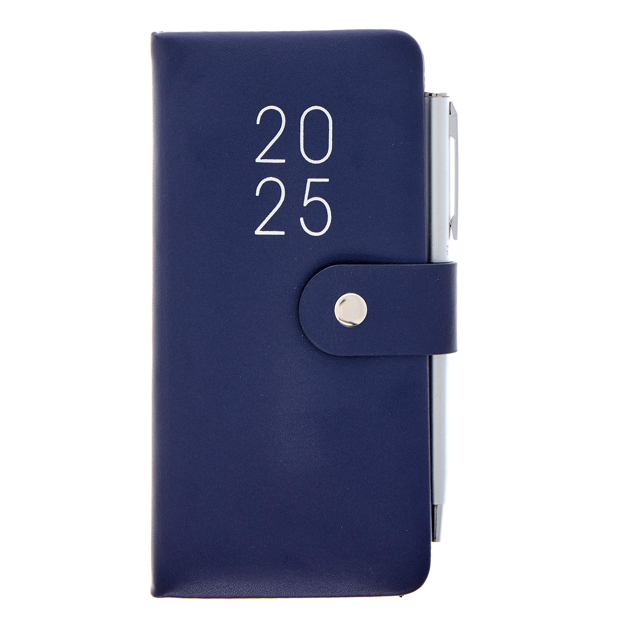 Navy Blue Slim 2025 Diary with Pen