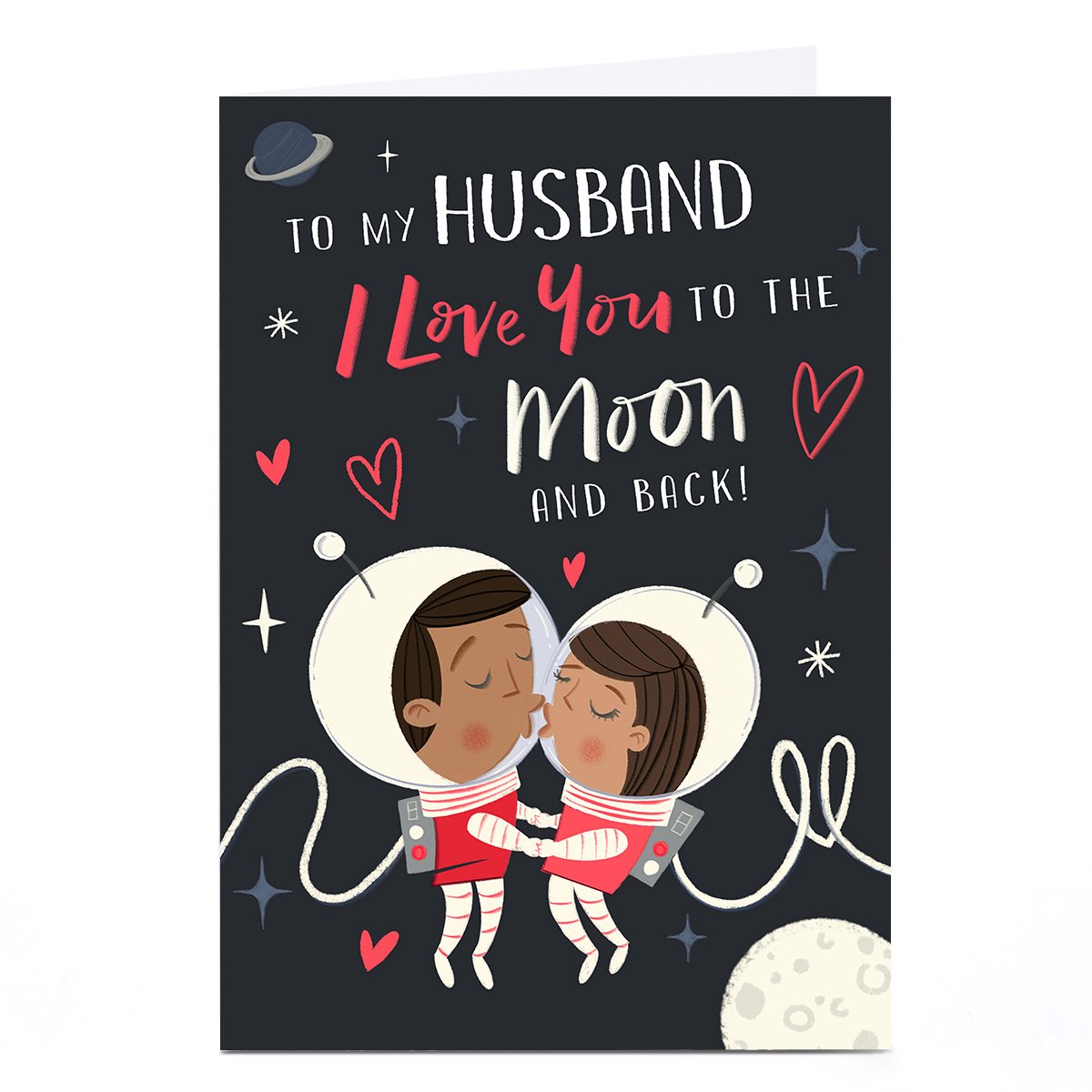 Personalised Dalia Clark Valentine's Day Card - Moon Husband