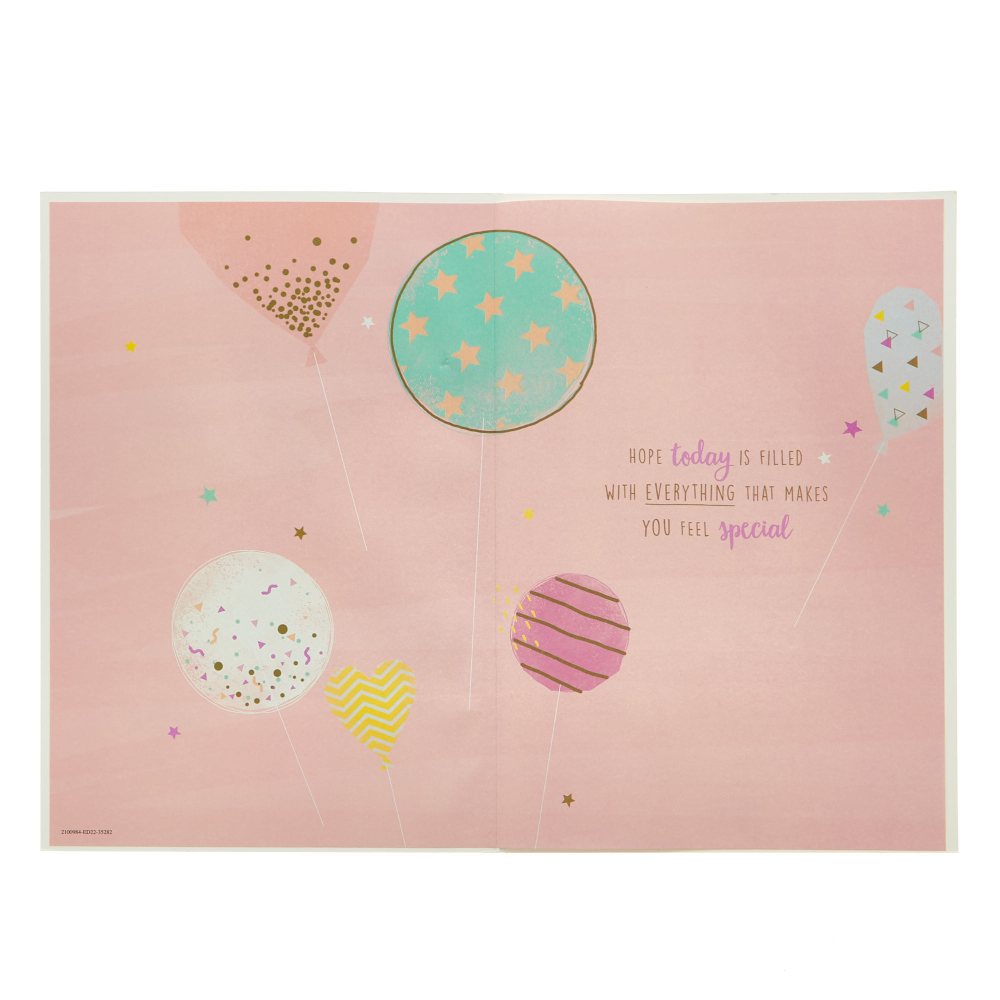 Birthday Card - Special Sister Pastel Balloons