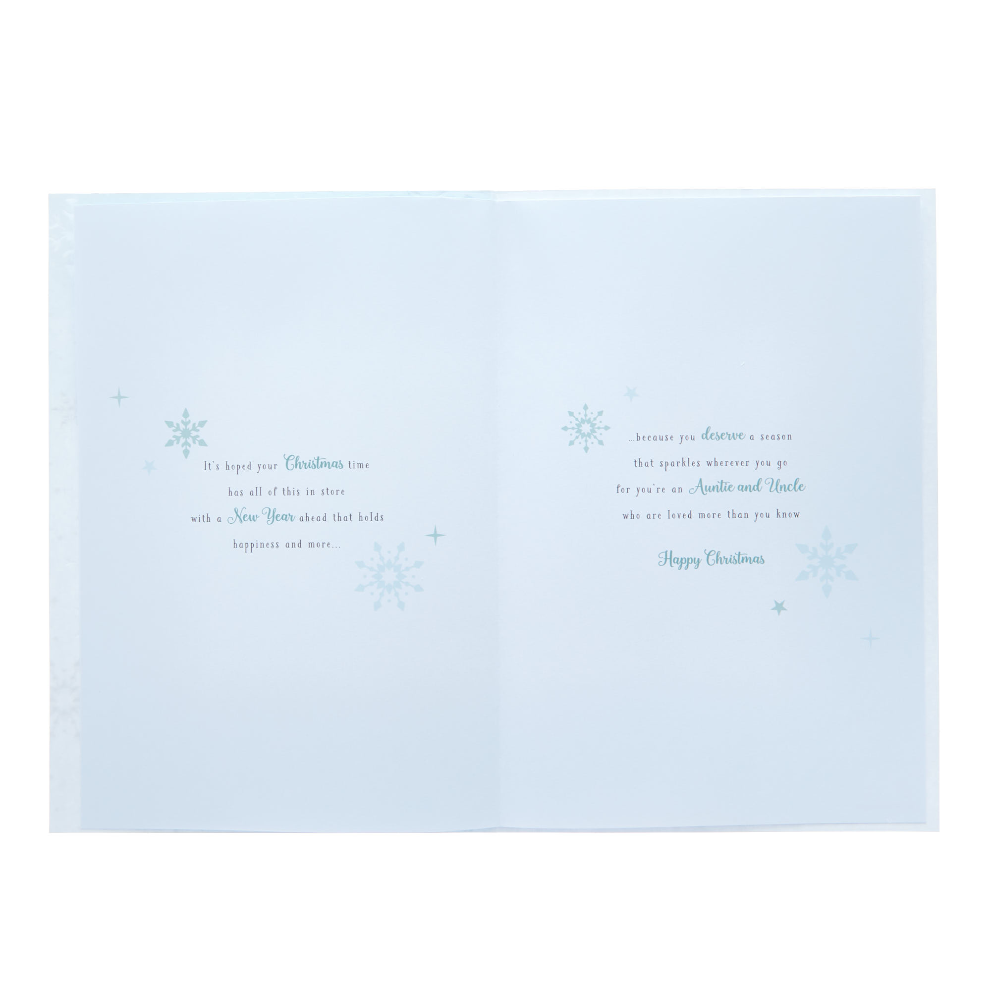 Lovely Auntie & Uncle Polar Bears Christmas Card