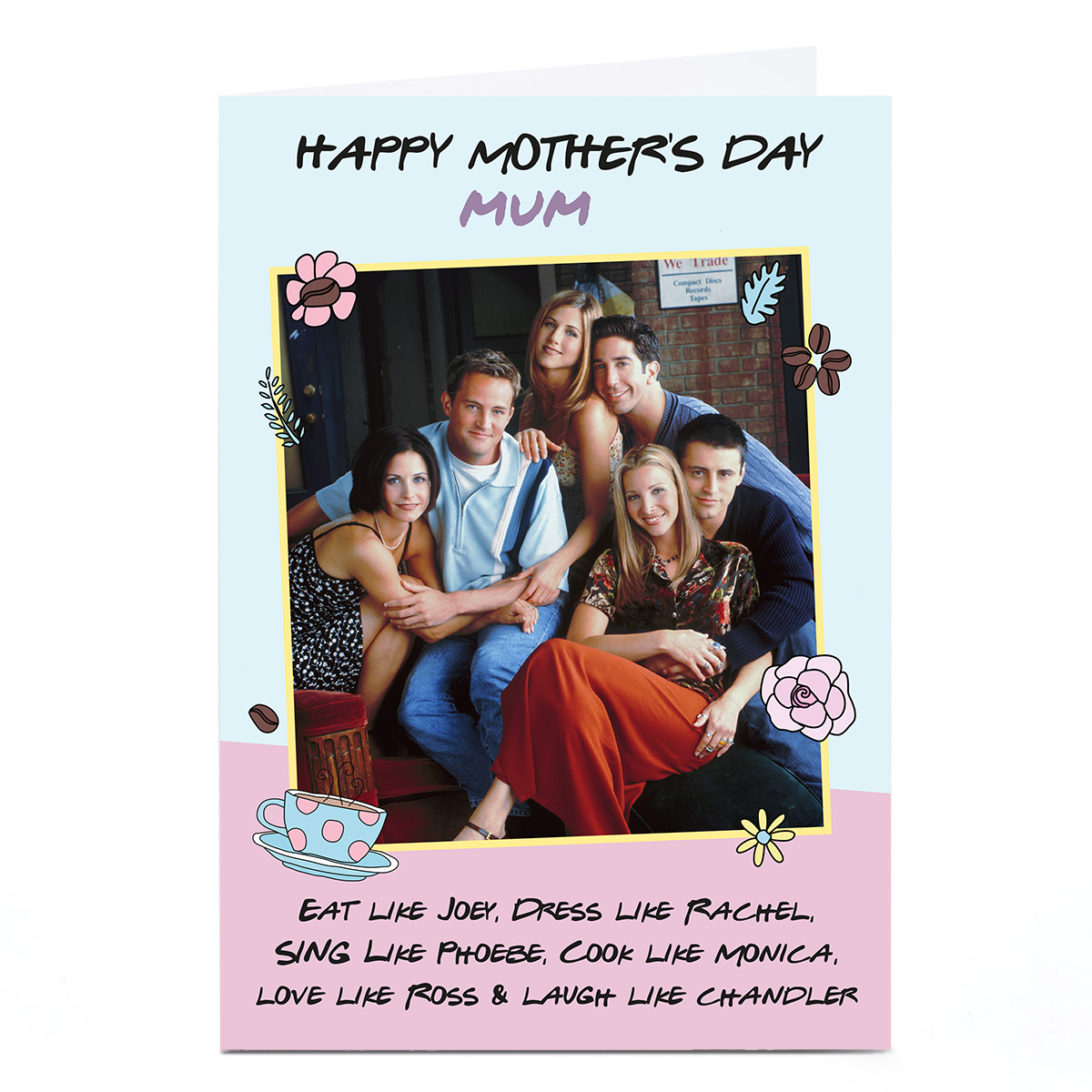 Personalised Friends Mother's Day Card - Friends Cast