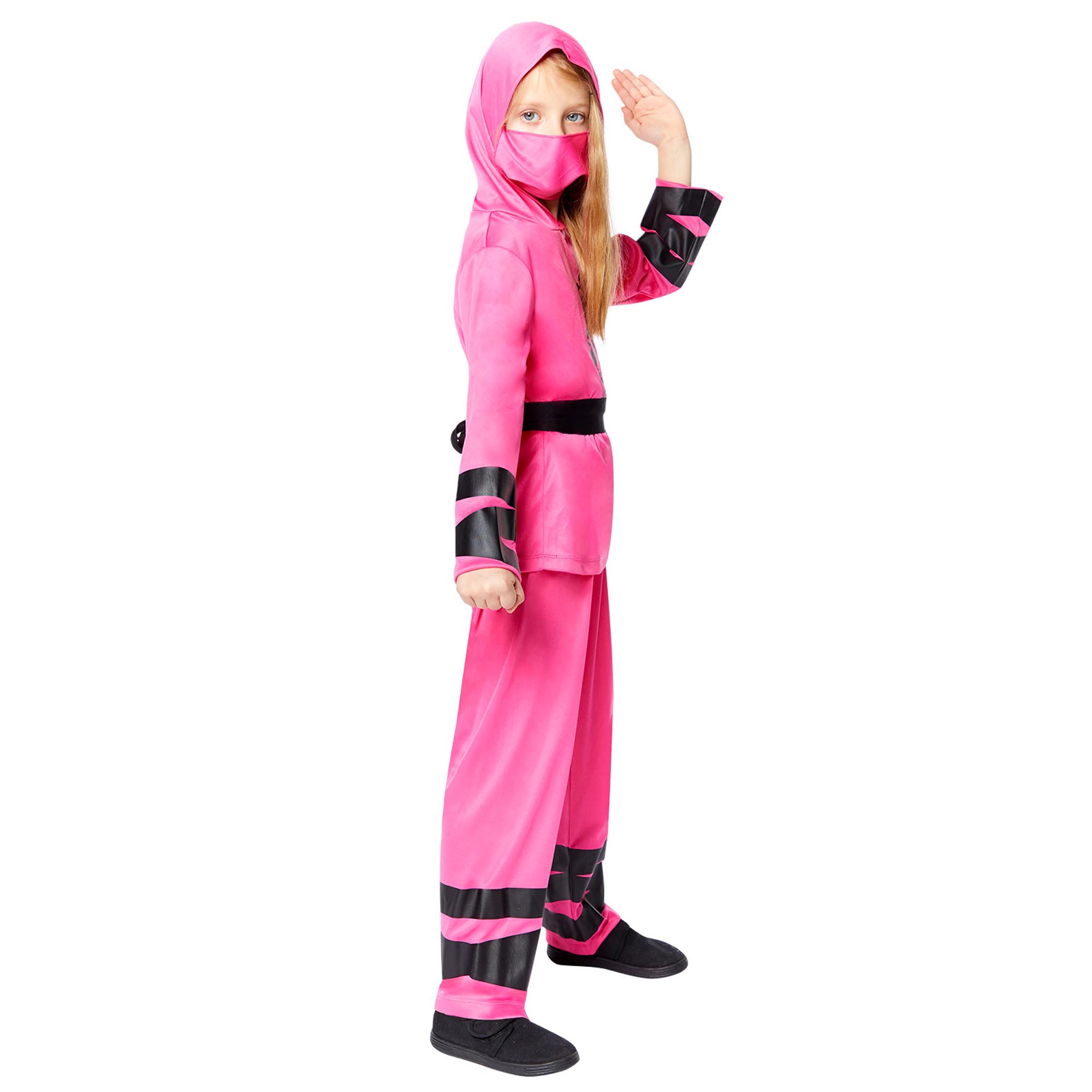 Ninja Warrior Pink Children's Fancy Dress Costume 