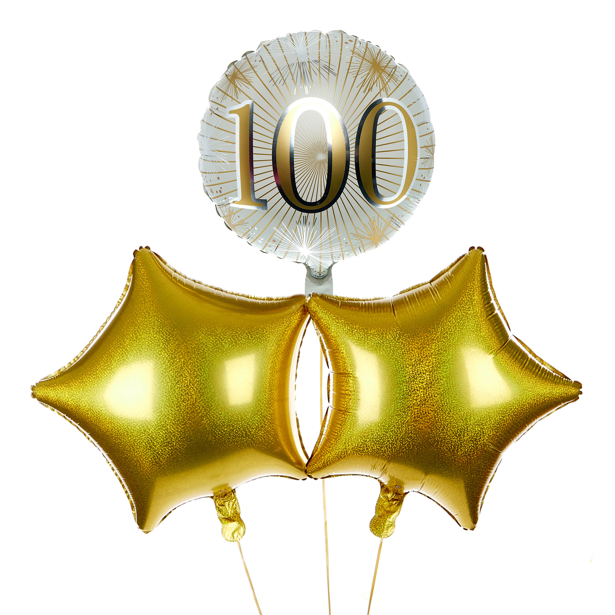 100th Birthday Balloon Bouquet  - DELIVERED INFLATED!