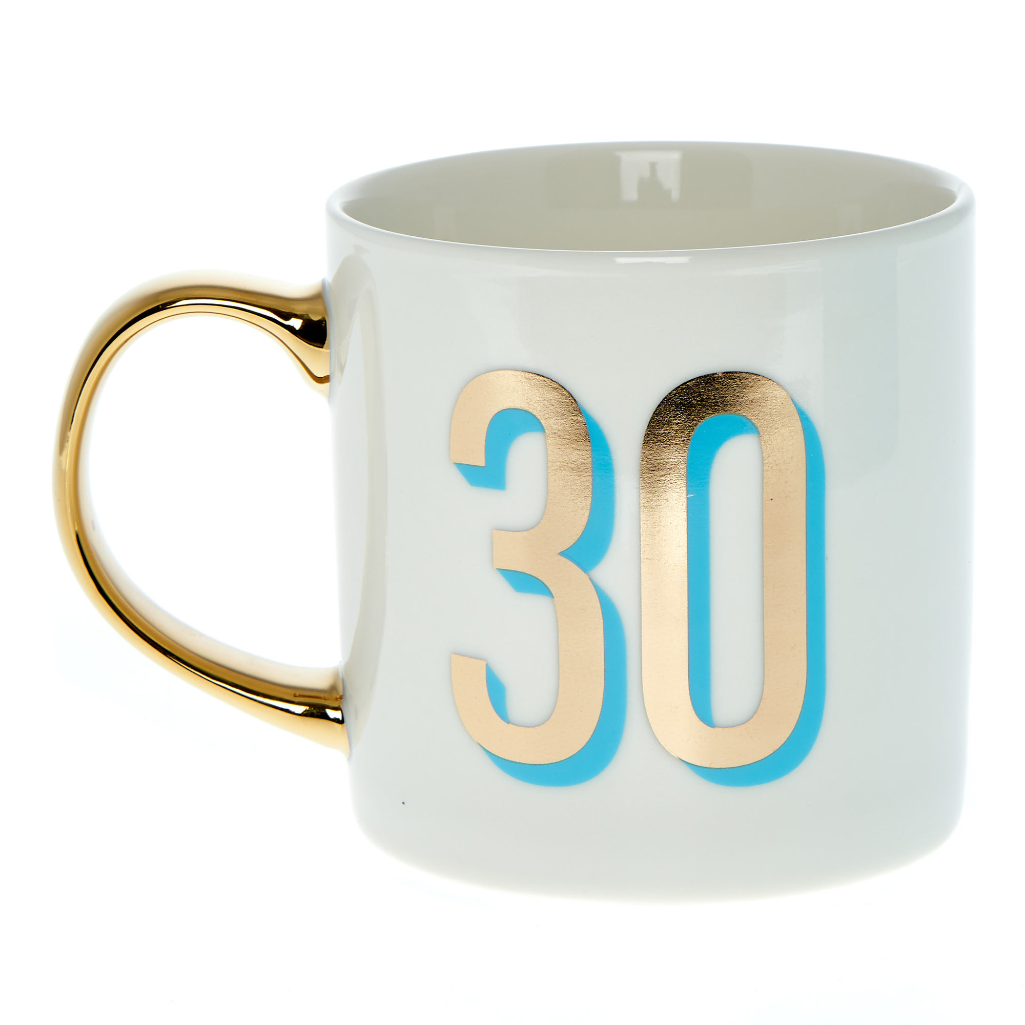 Blue & Gold 30th Birthday Mug in a Box