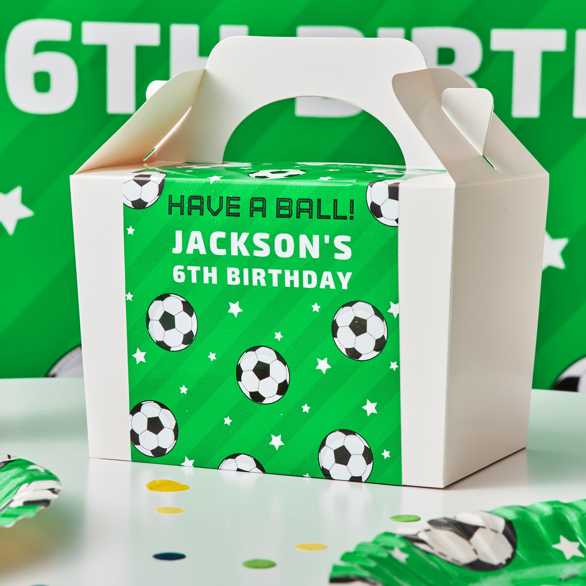 Football Personalised Party Box