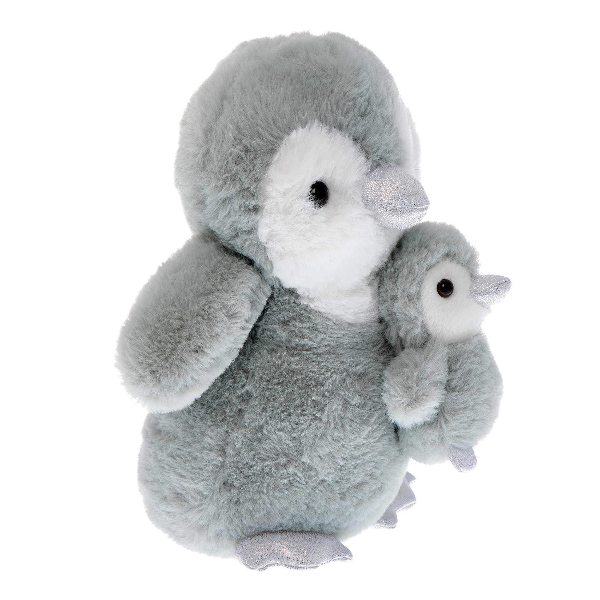 Medium Mum & Baby Penguin Soft Toy