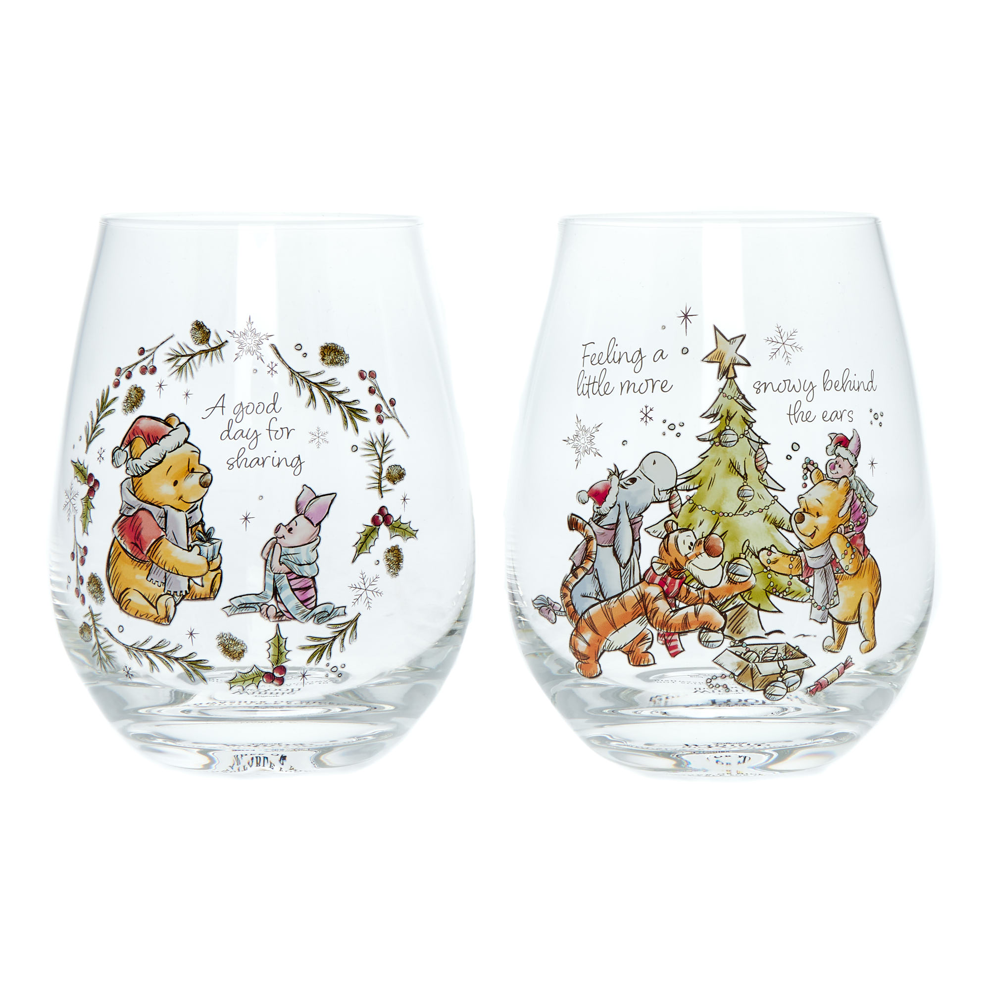 Disney Winnie The Pooh Festive Twin Tumbler Set