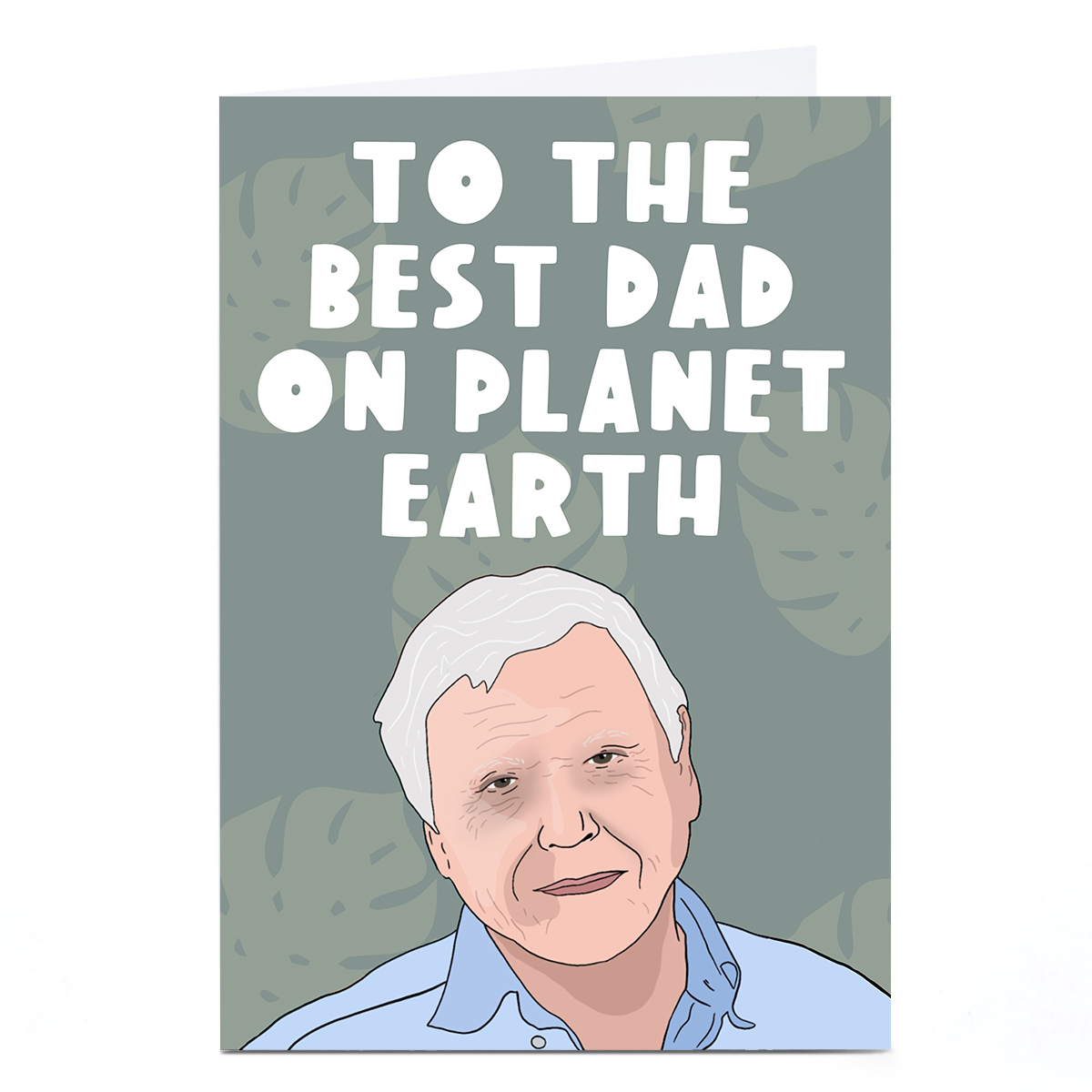 Personalised Phoebe Munger Father's Day Card - David Attenborough