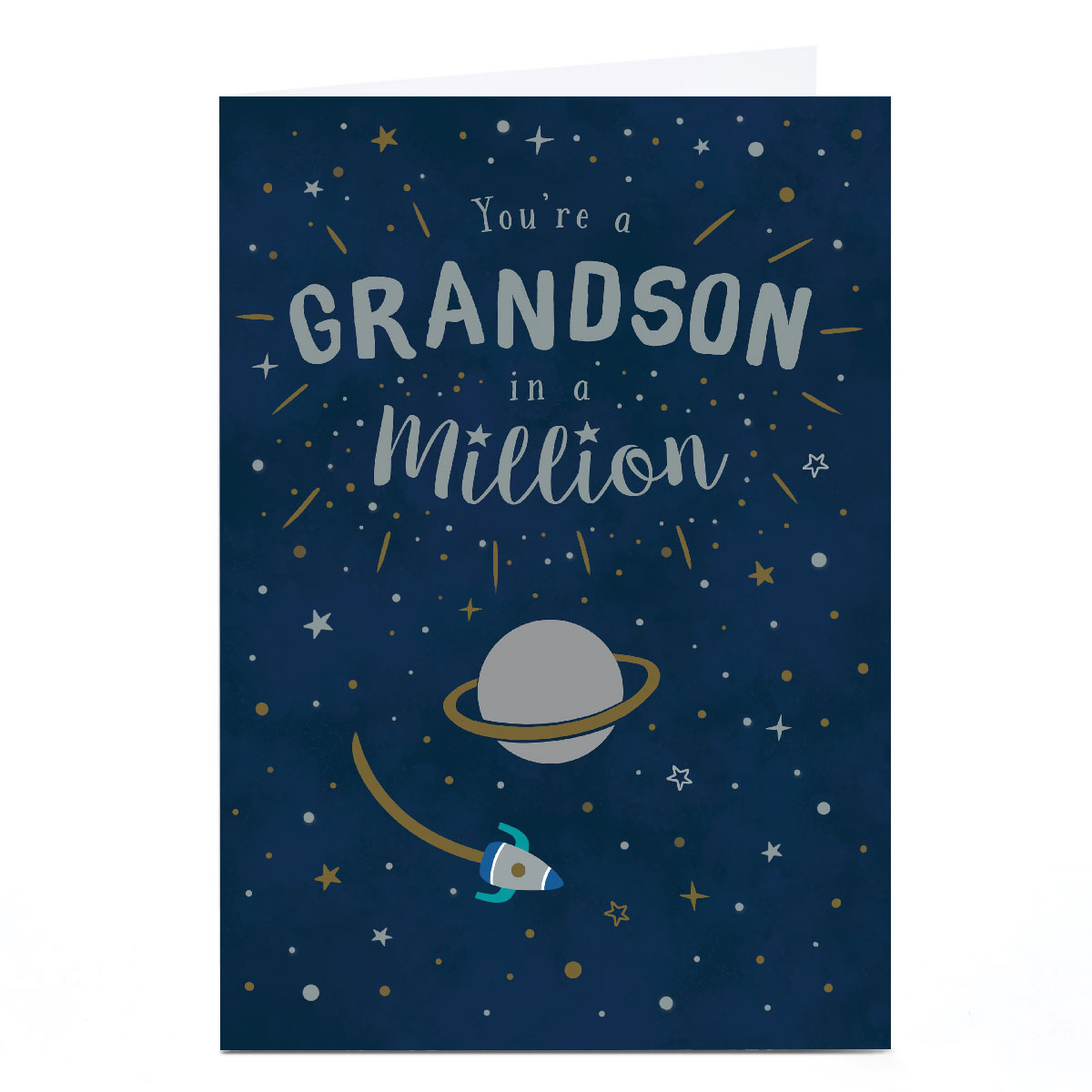 Personalised Birthday Card - You're A Grandson In A Million 