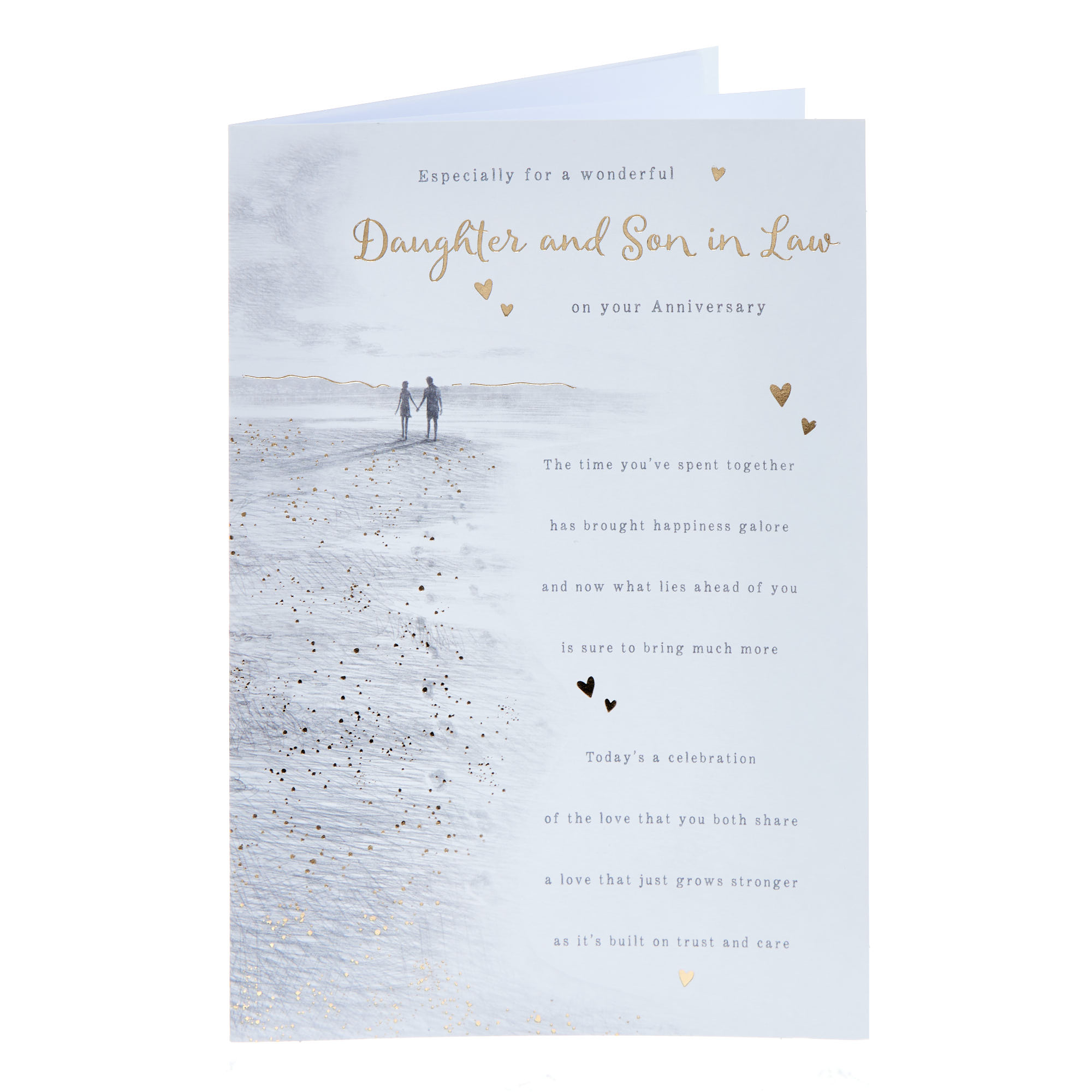 Daughter & Son in Law Special Verse Wedding Anniversary Card