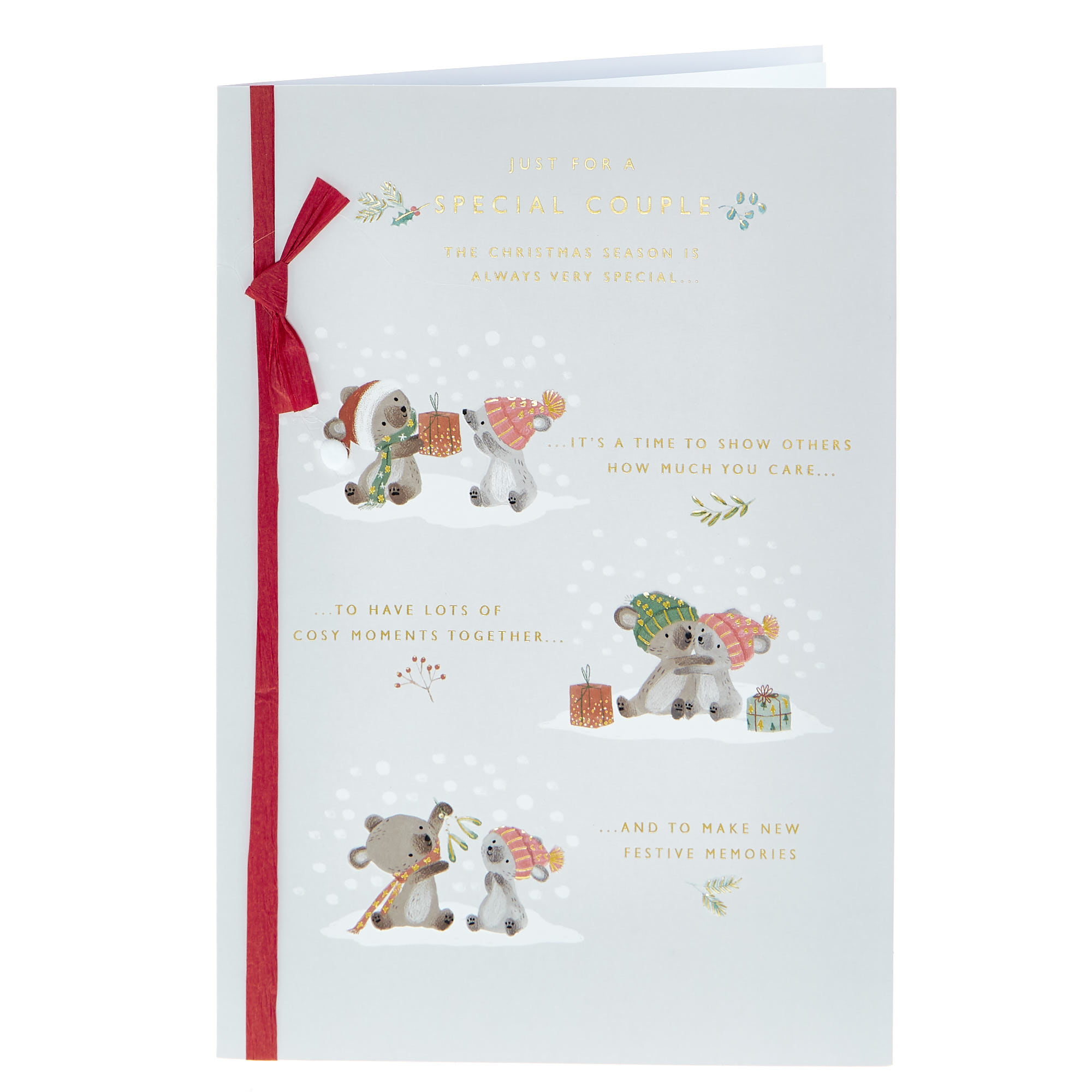 Christmas Card - Special Couple Cute Bears