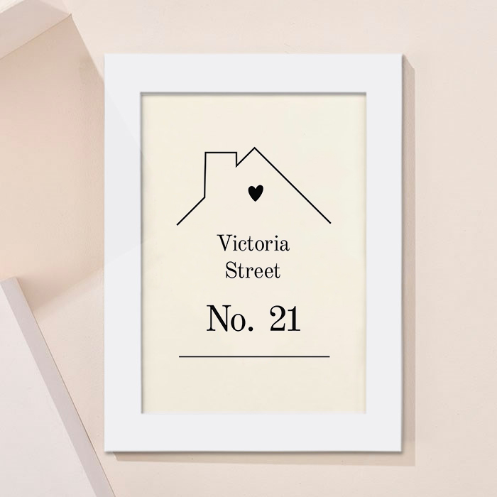 Personalised House Design Framed Print