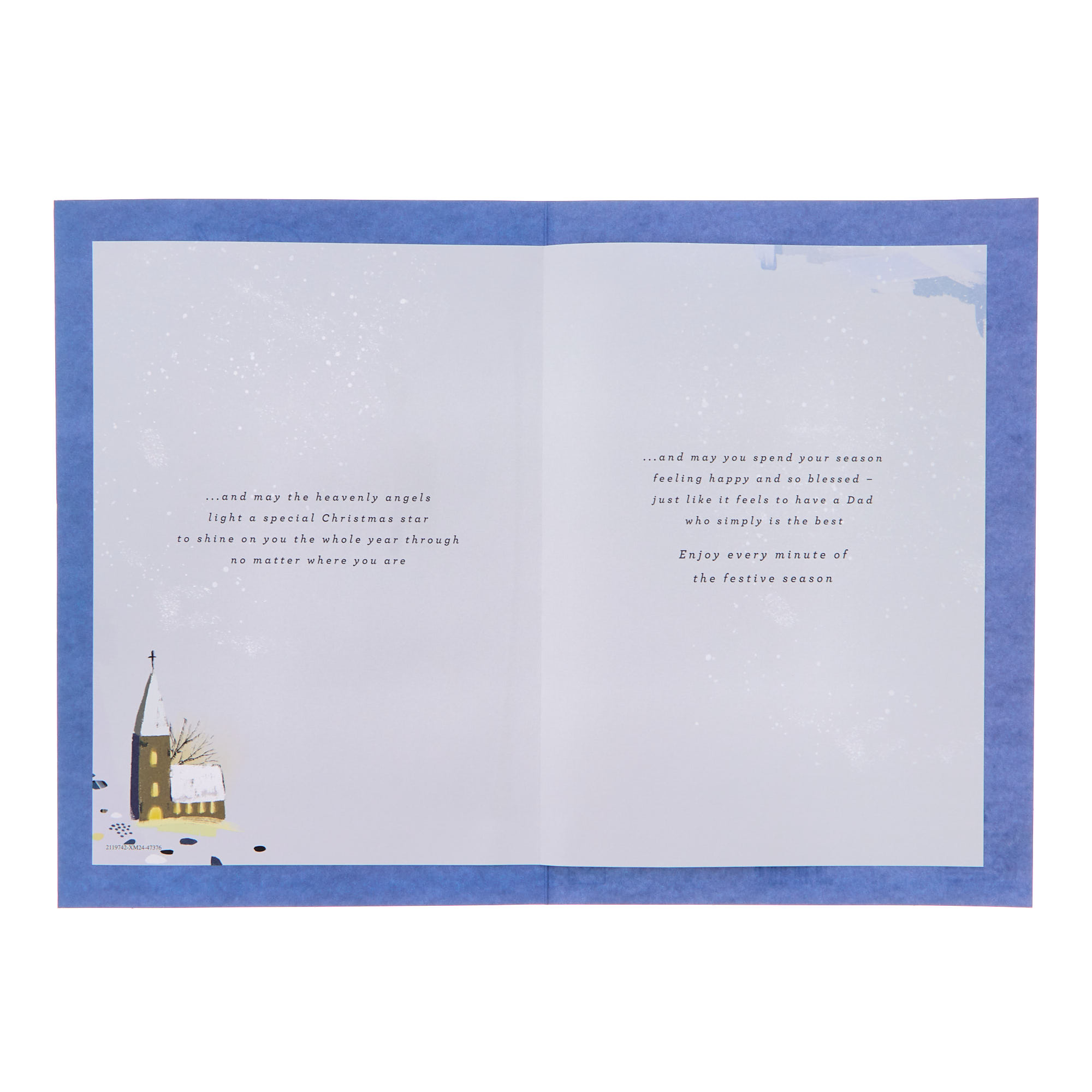 Dad Special Festive Prayer Christmas Card