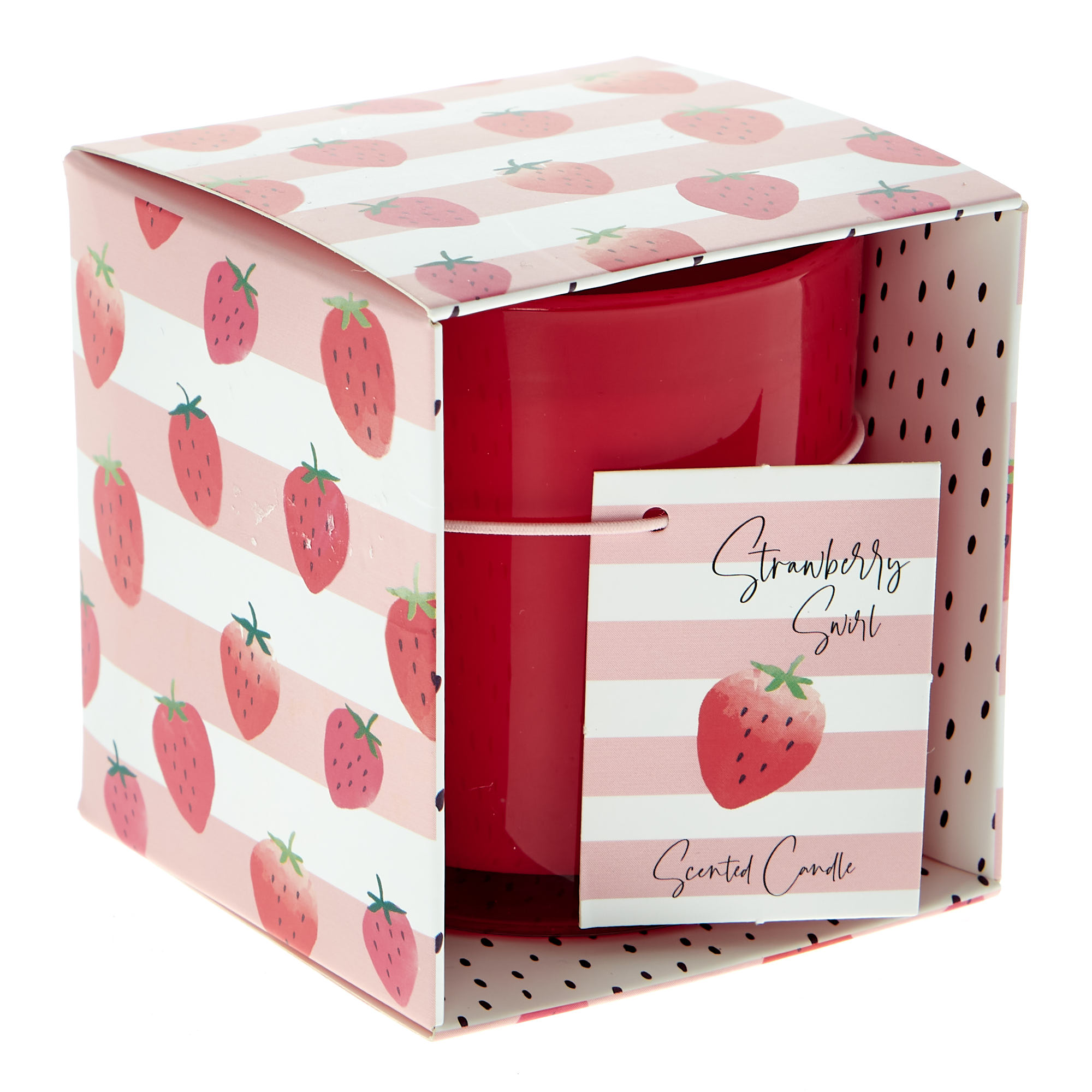 Strawberry Swirl Scented Candle