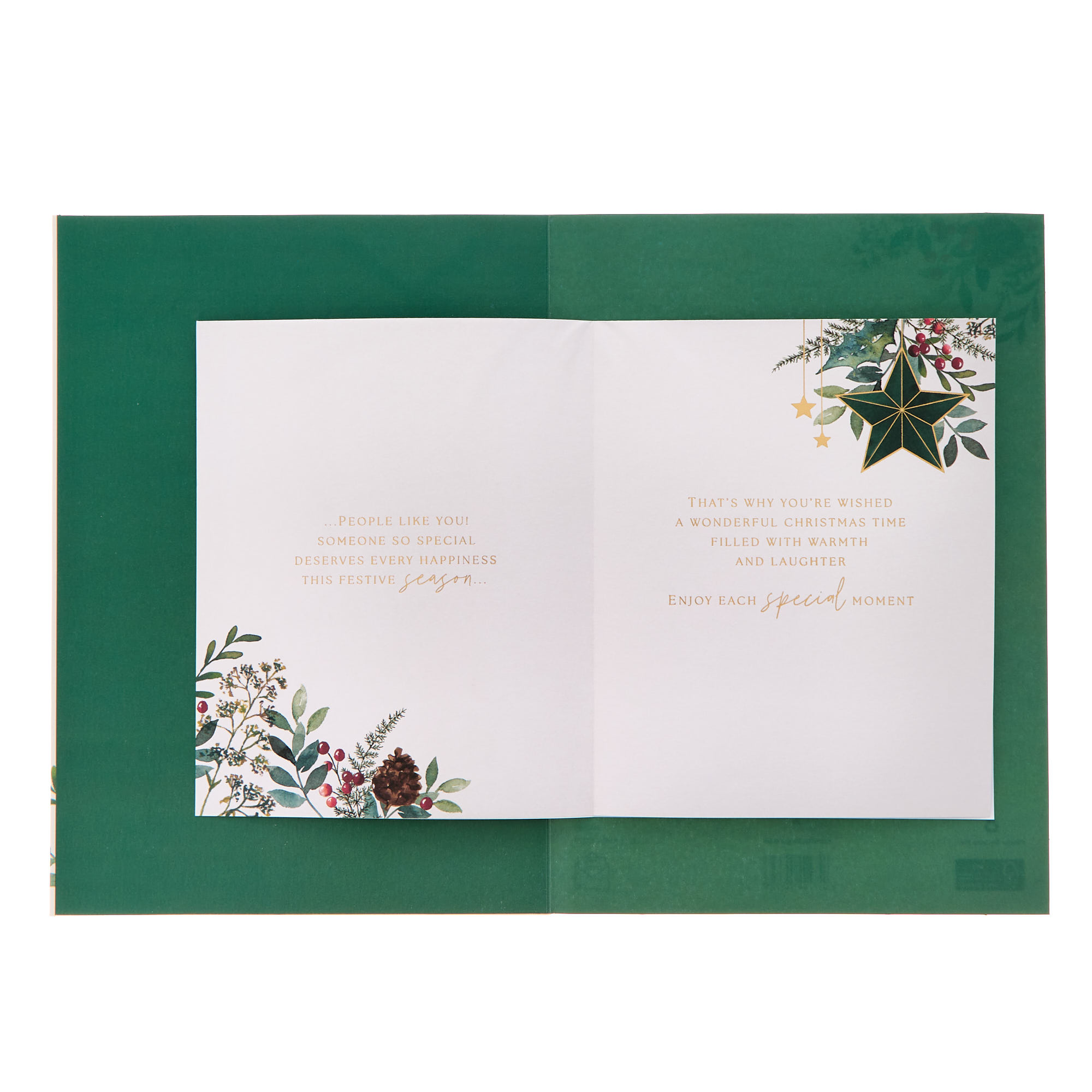 Someone Special Green Star Premium Christmas Card