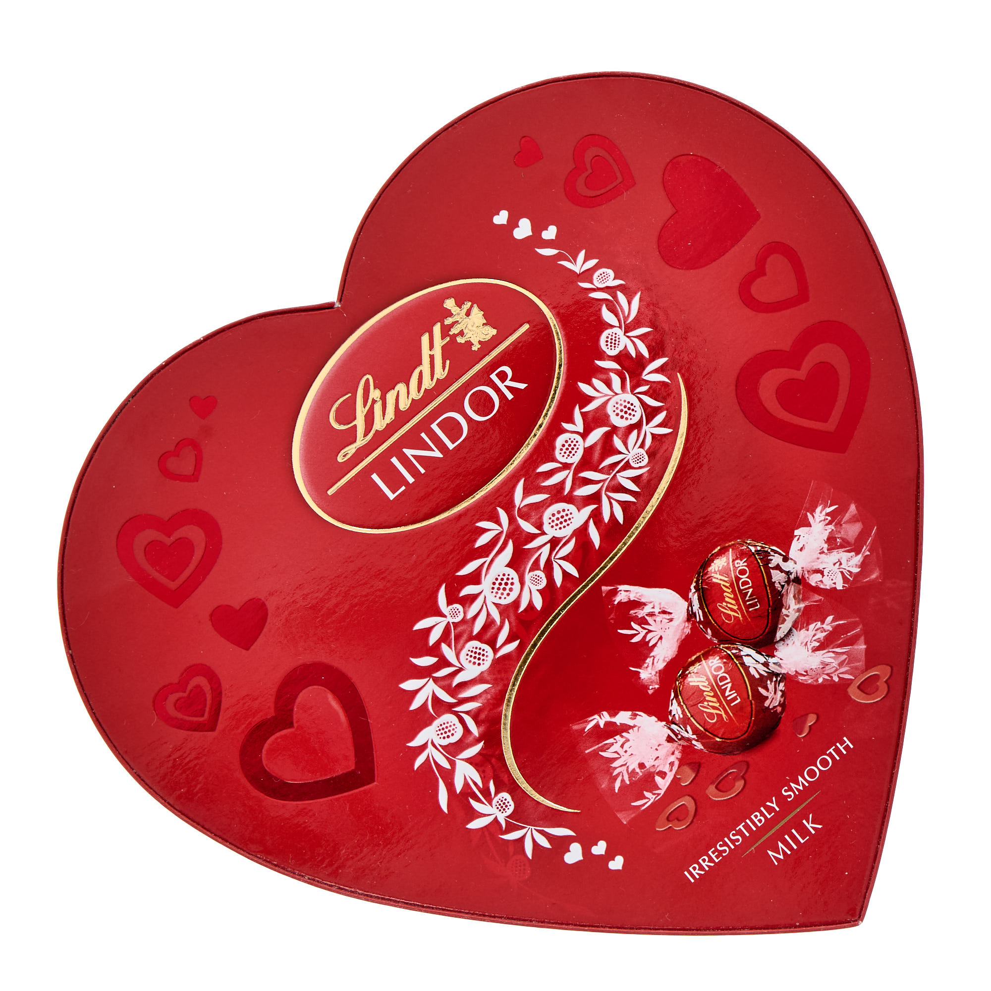 Red Heart With Love Balloon & Lindt Chocolate Heart Box - Delivered Inflated!