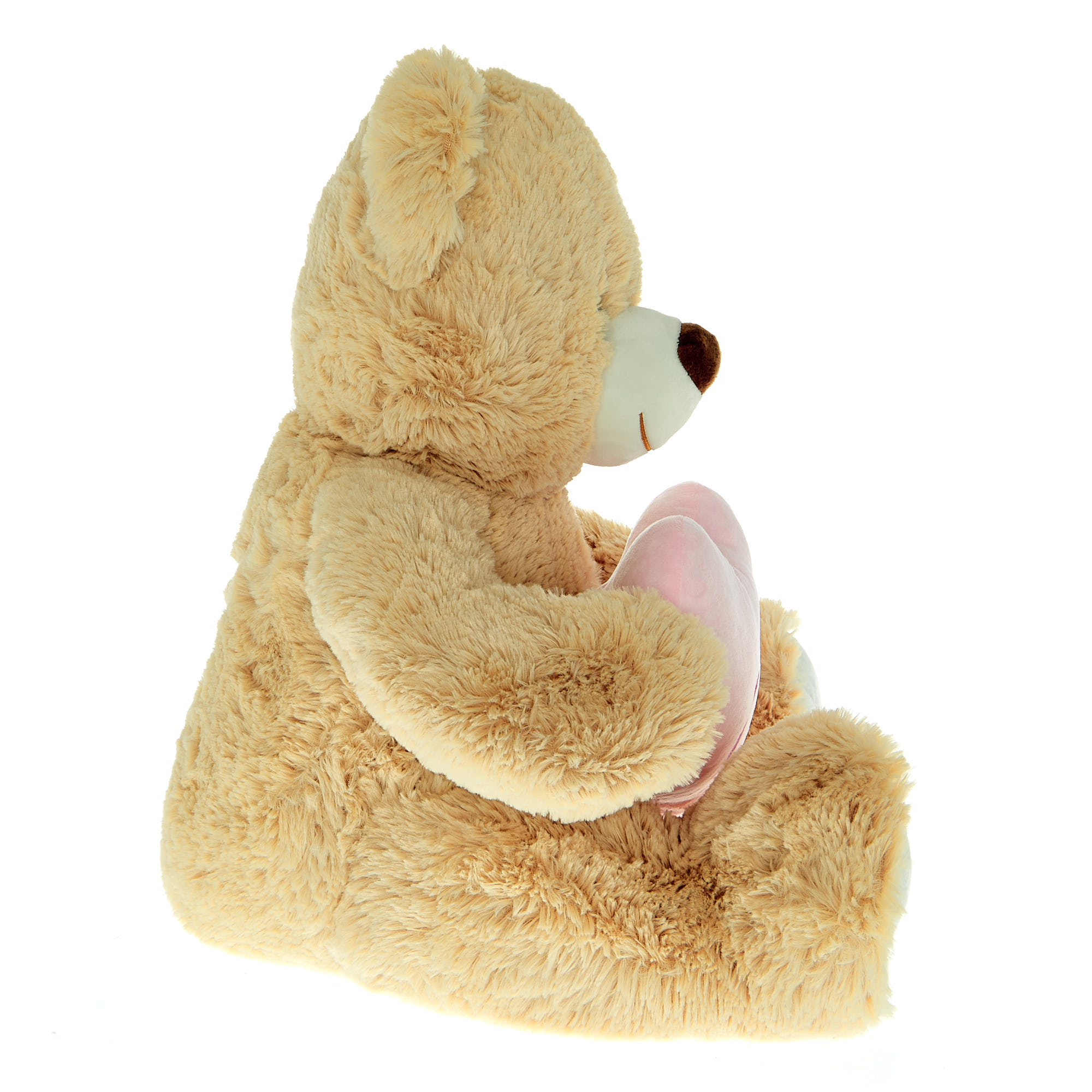 Large Mum Bear With Heart Soft Toy