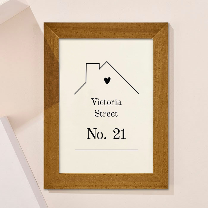 Personalised House Design Framed Print