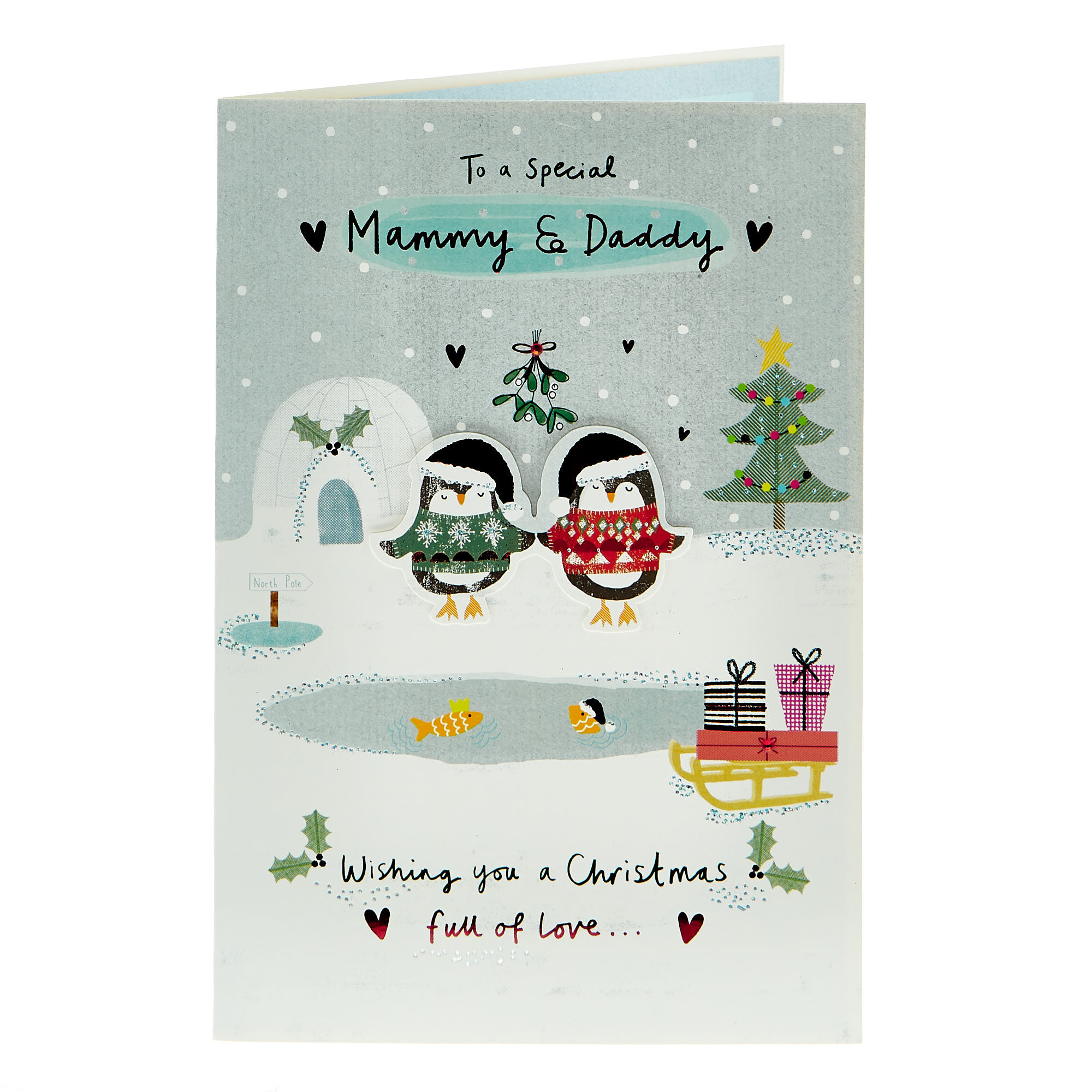 Christmas Card - To A Special Mammy & Daddy