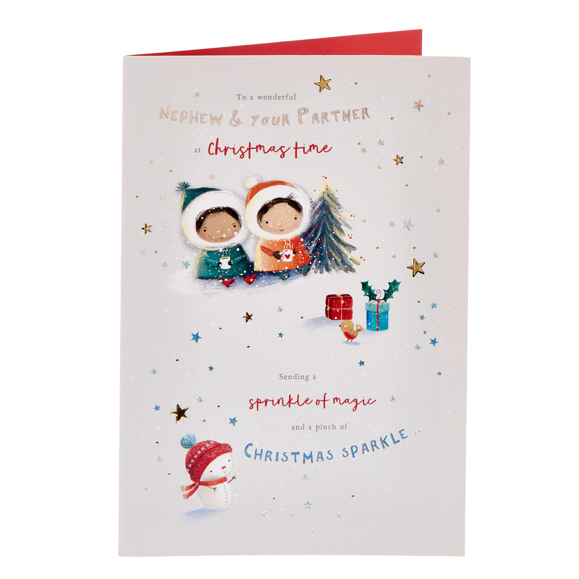 Nephew & Partner Sprinkle of Magic Christmas Card