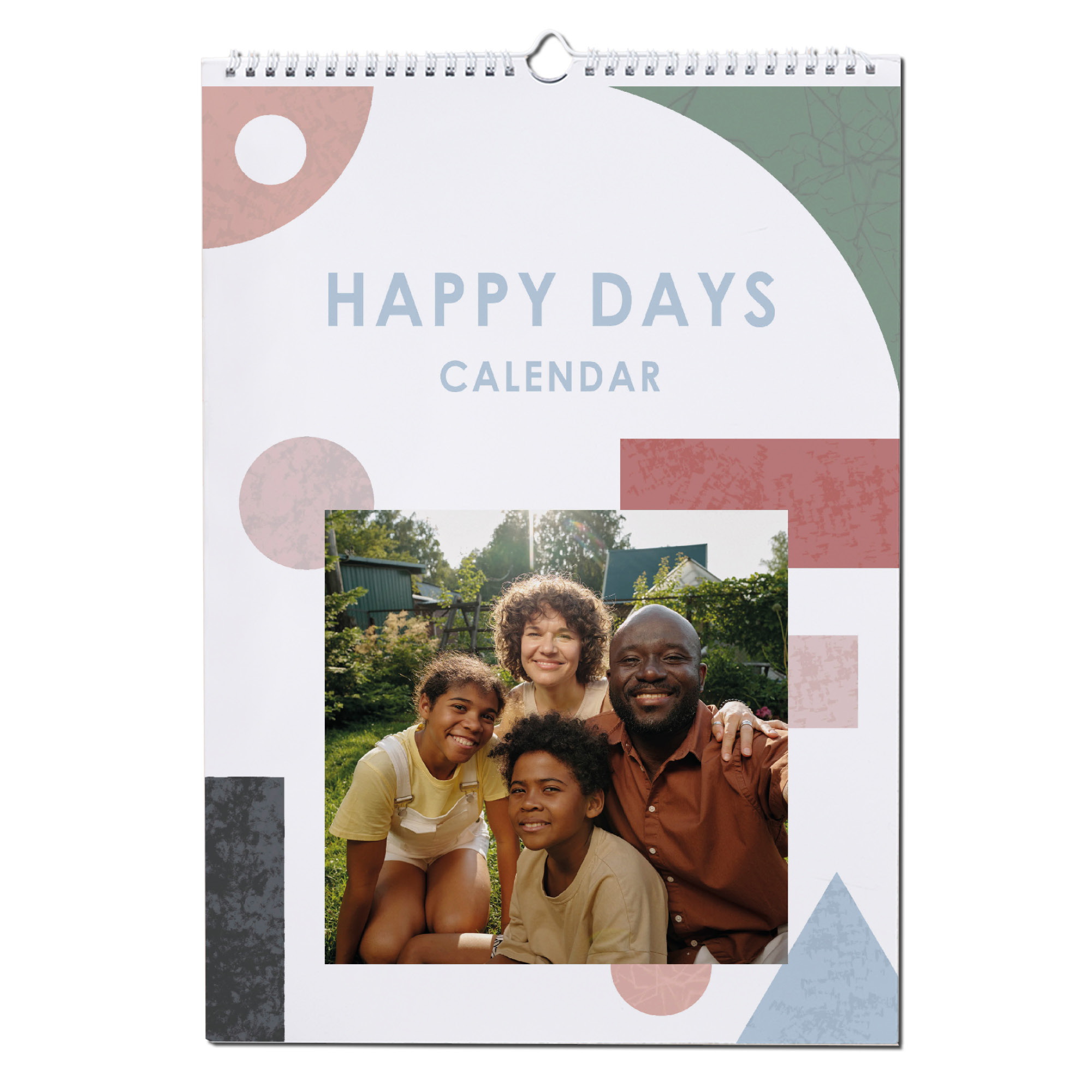 Photo Upload Colourful Block Calendar