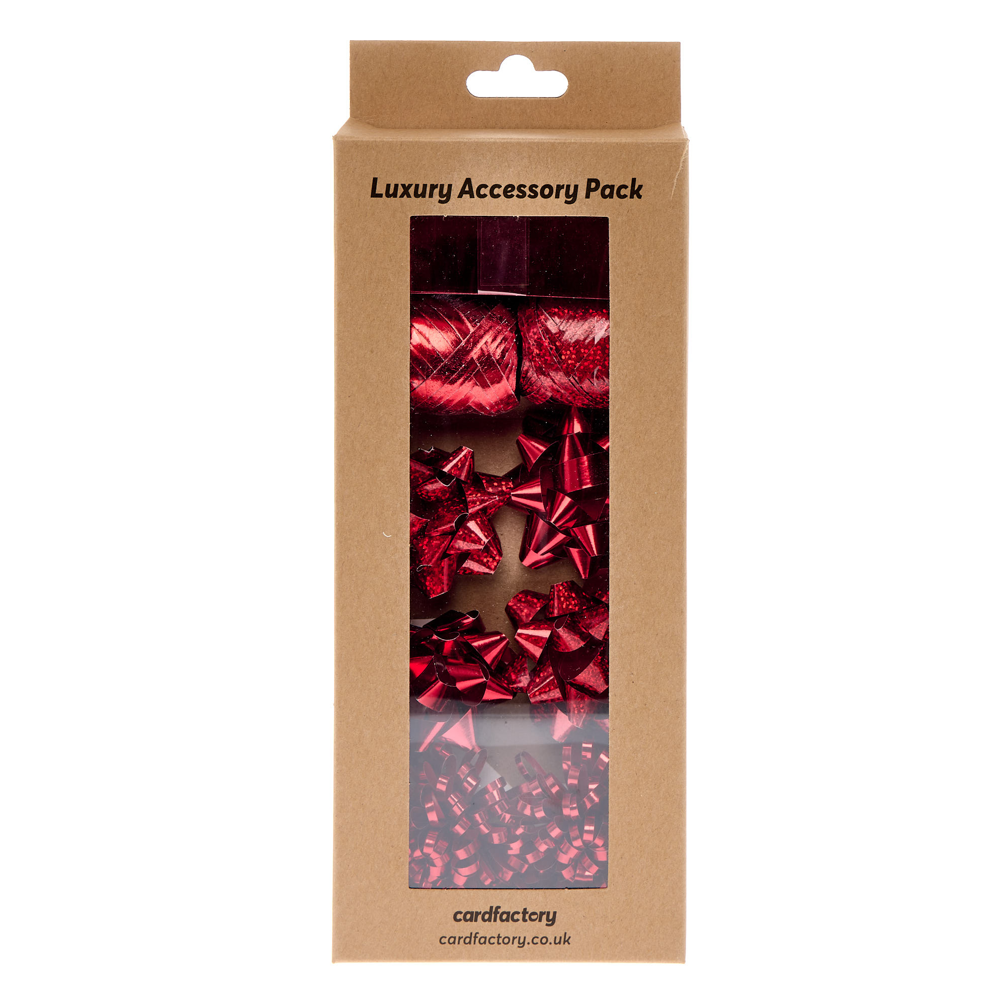 Red Luxury Christmas Wrap Accessories Pack