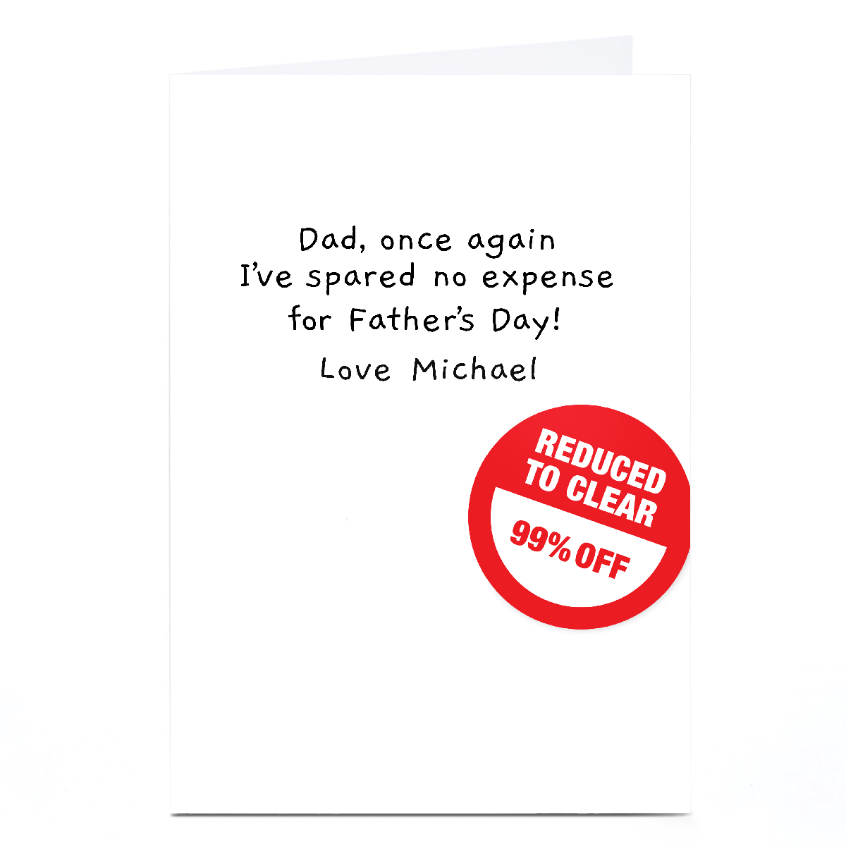 Buy Personalised PG Quips Father's Day Card - Reduced Label Humour for ...