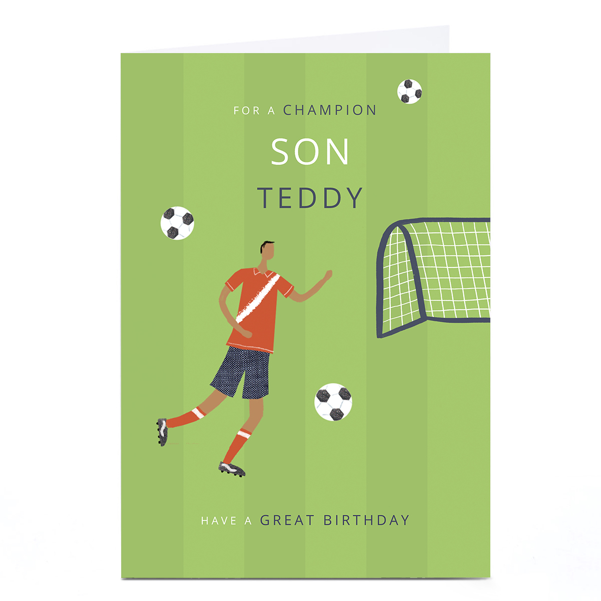 Personalised Birthday Card - Champion Son