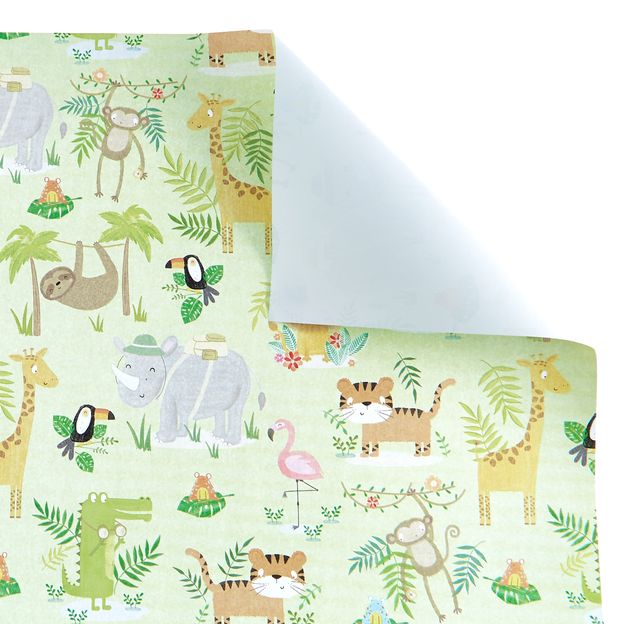 Jungle Animals Wrapping Paper - 1 Sheet