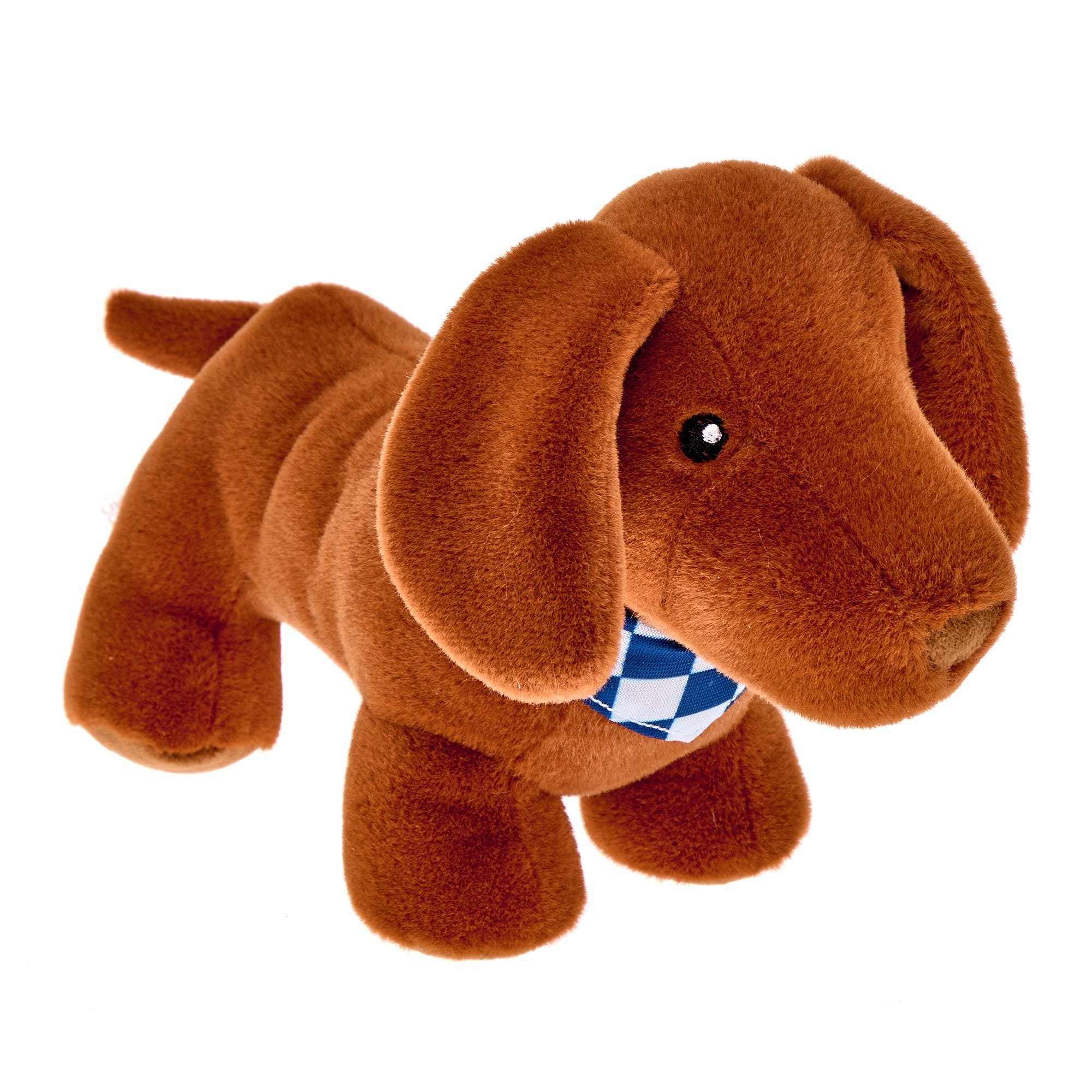 Small Sausage Dog in Bandanna Soft Toy