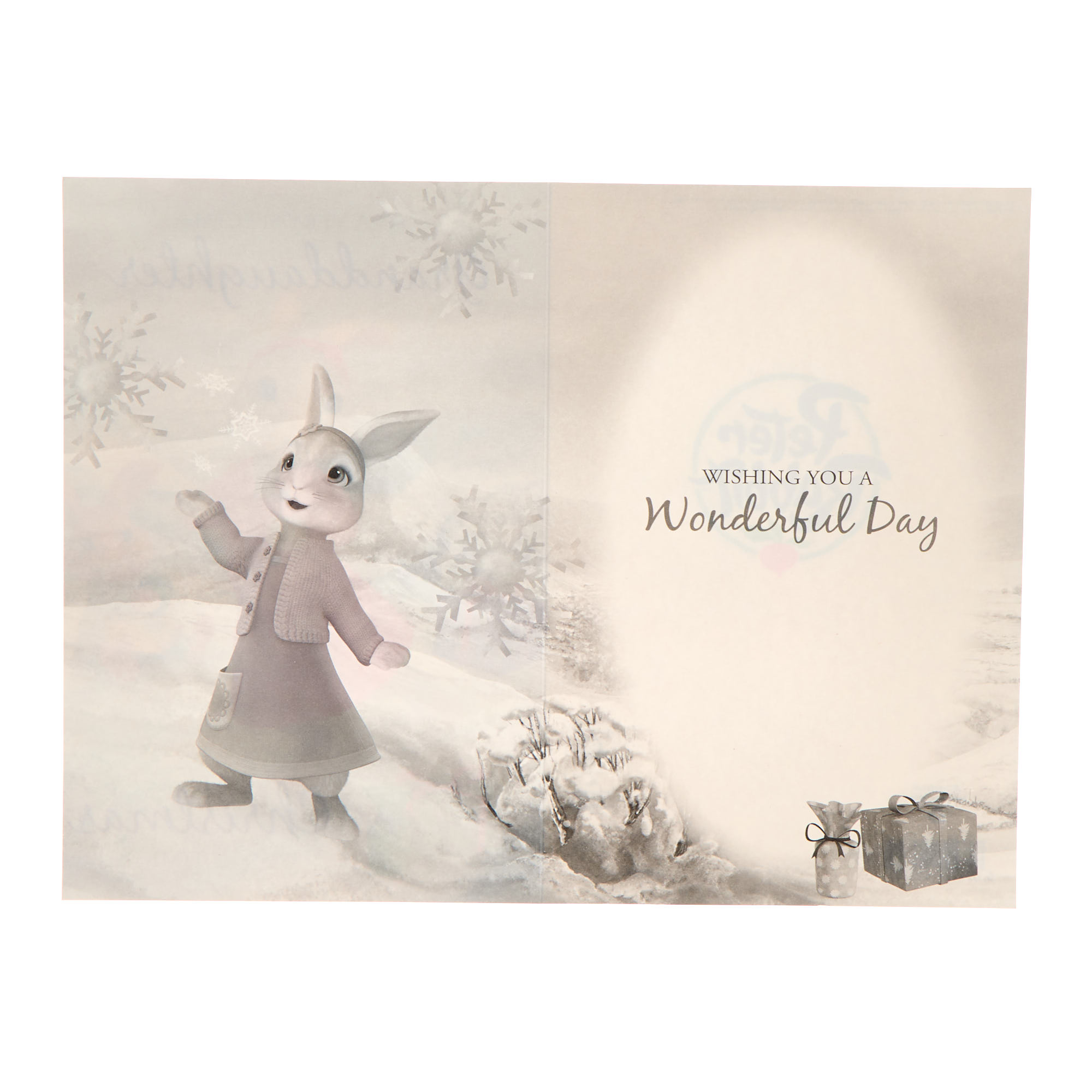 Peter Rabbit Lily Bobtail Granddaughter Christmas Card