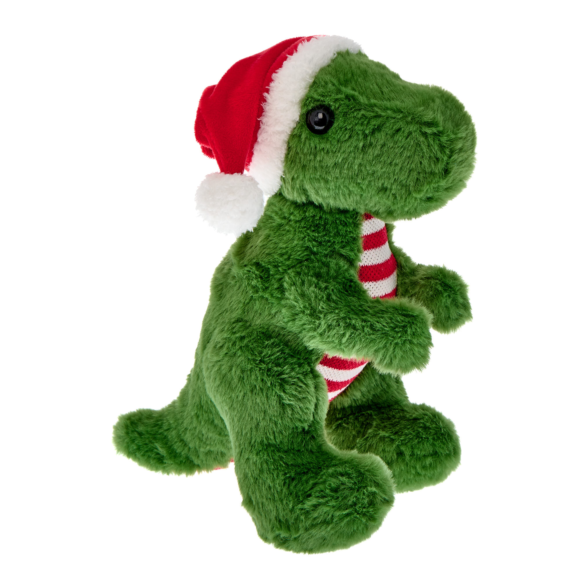 Medium T-Rex In Santa Hat Soft Toy