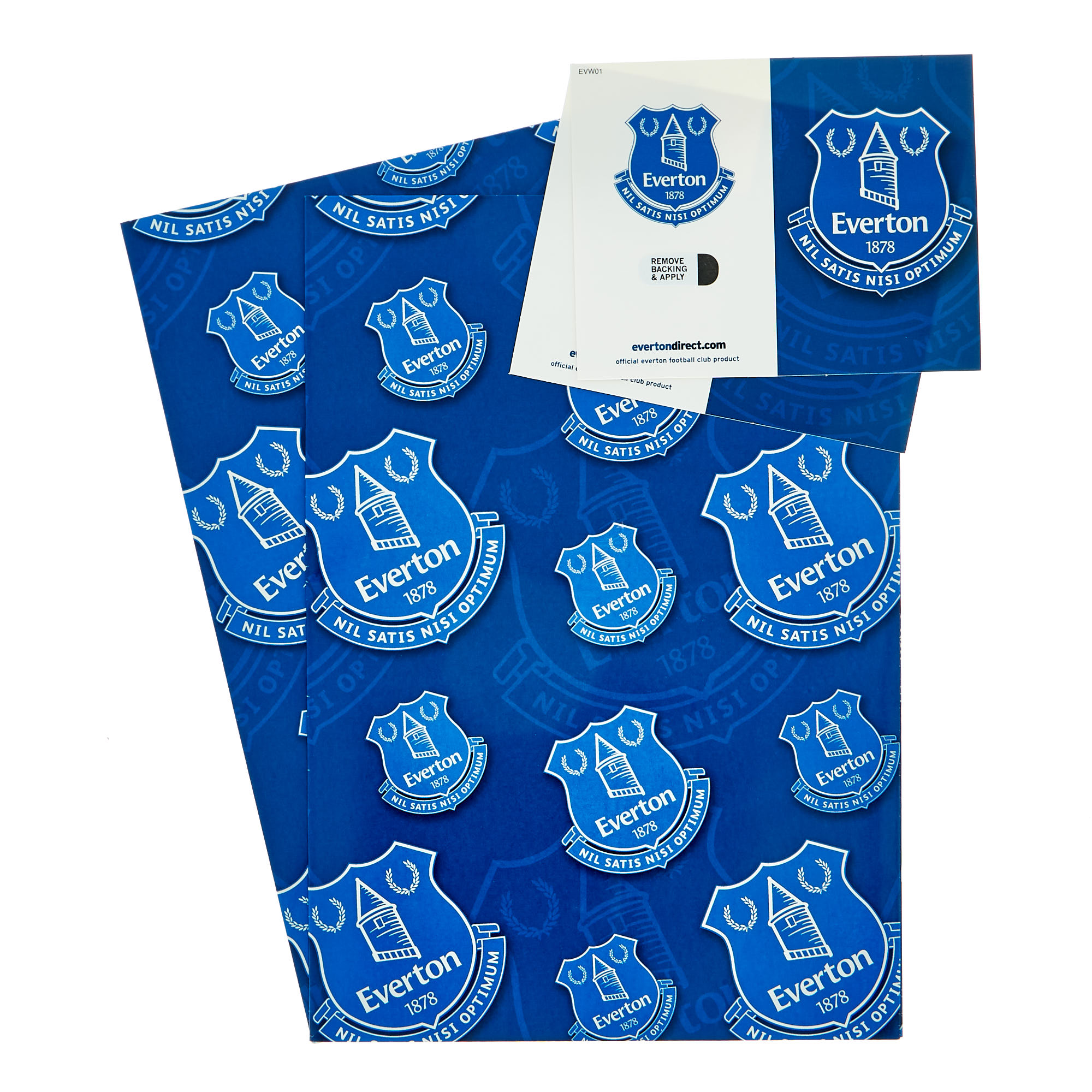 Everton FC Gift Wrap - 2 Sheets & 2 Tags