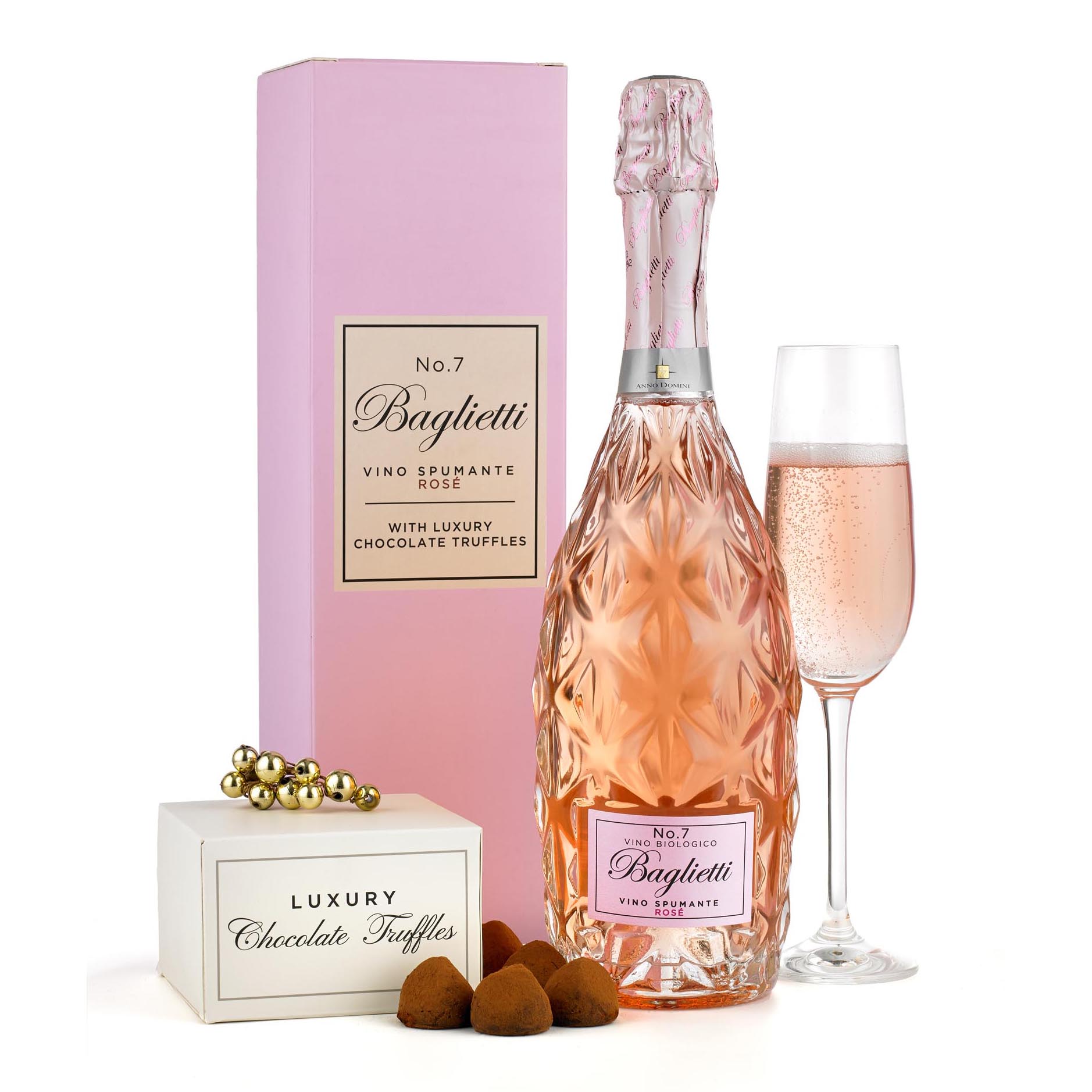 Baglietti Rose Prosecco & Truffles Gift Box