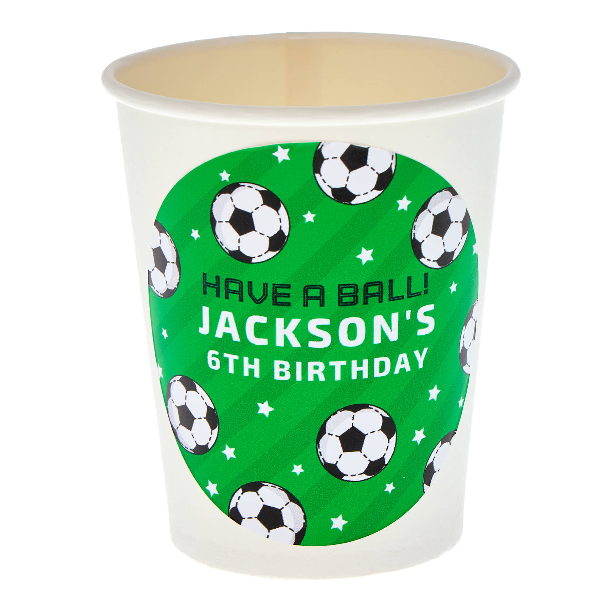 Football Personalised Party Cup