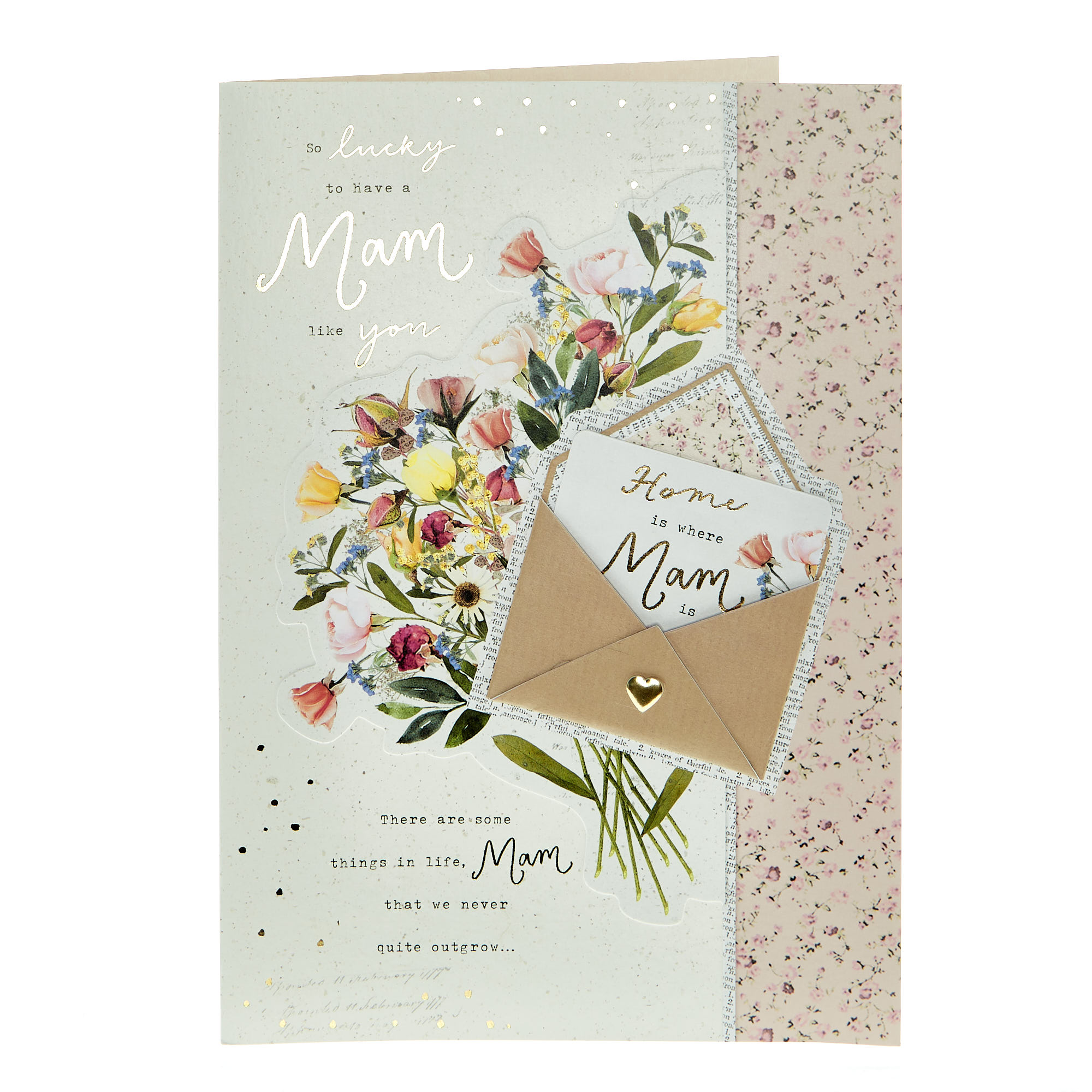 Mam So Lucky To Have You Mother's Day Card