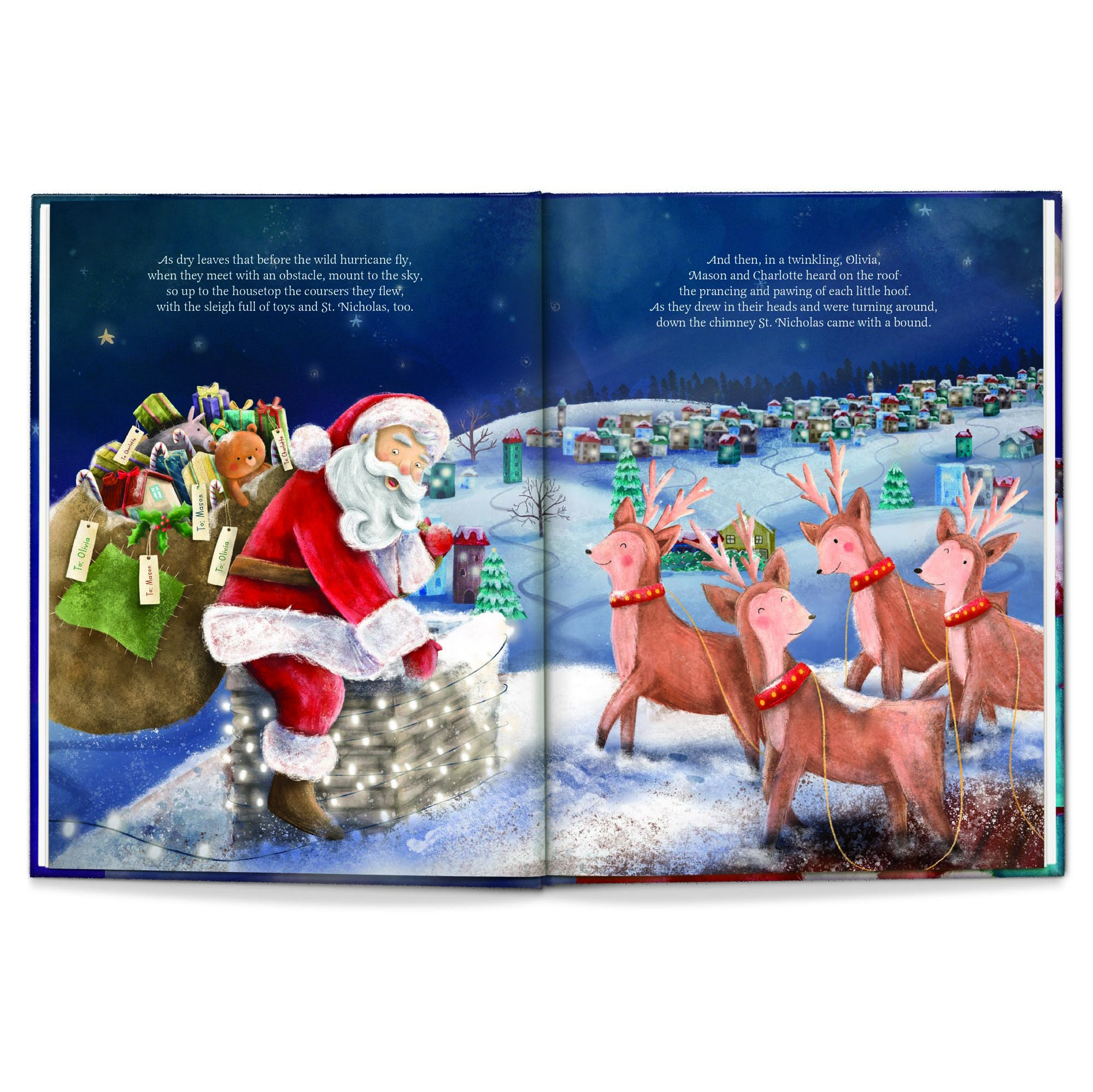 Our Family’s Night Before Christmas Hardcover Personalised Book