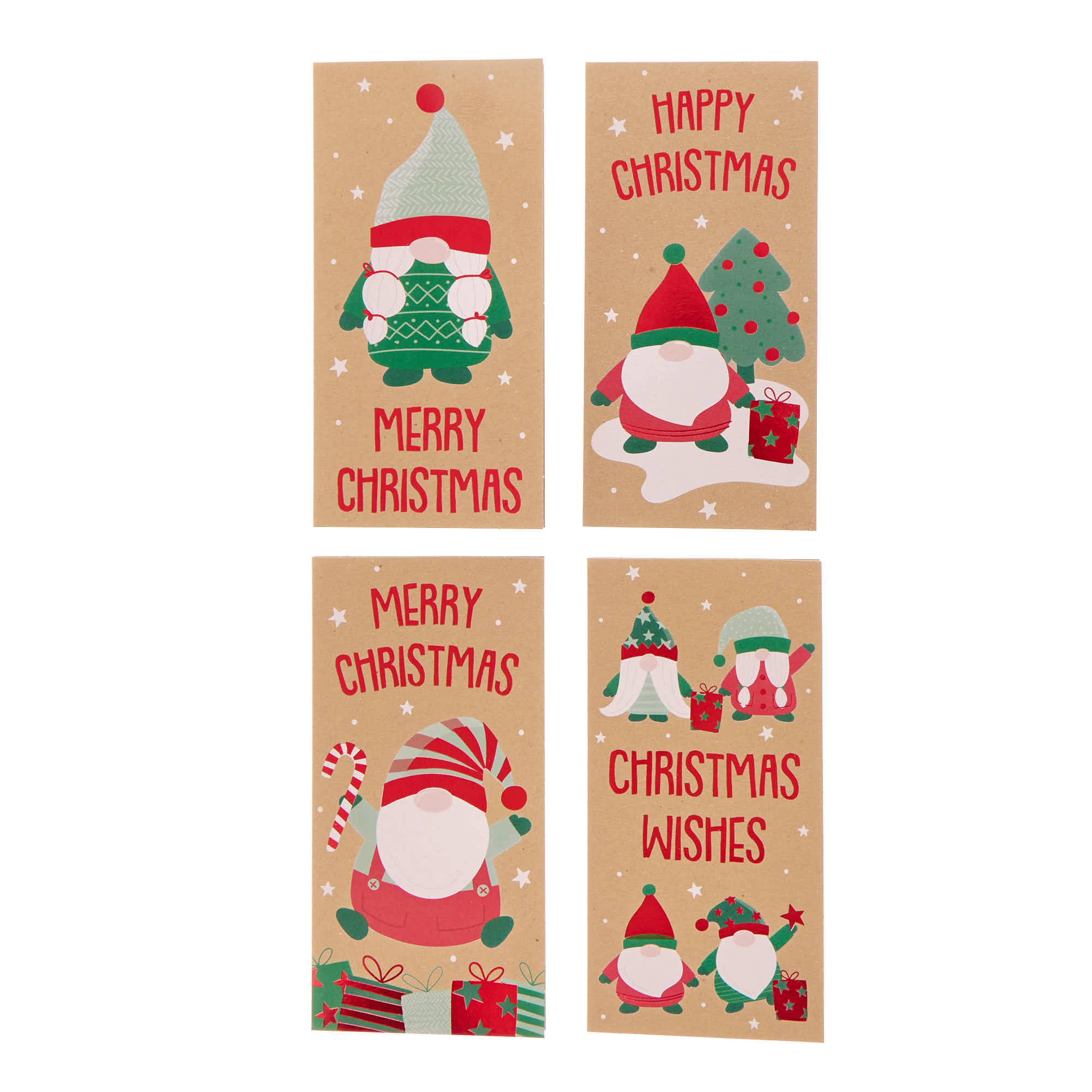 Gonk Kraft Christmas Money Wallets - Pack of 4